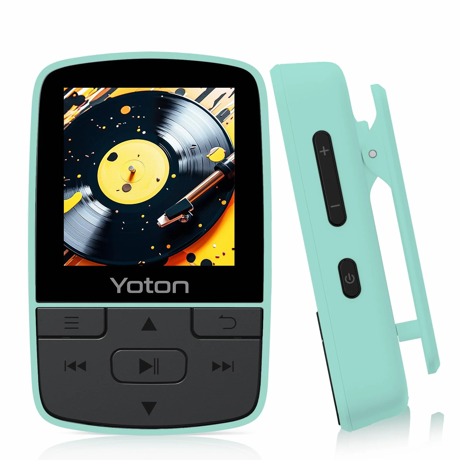 Yoton Reproductor MP3 Bluetooth 5.2 Mini HiFi Music Player Clip Deportivo Portátil Verde Auriculares Incluidos