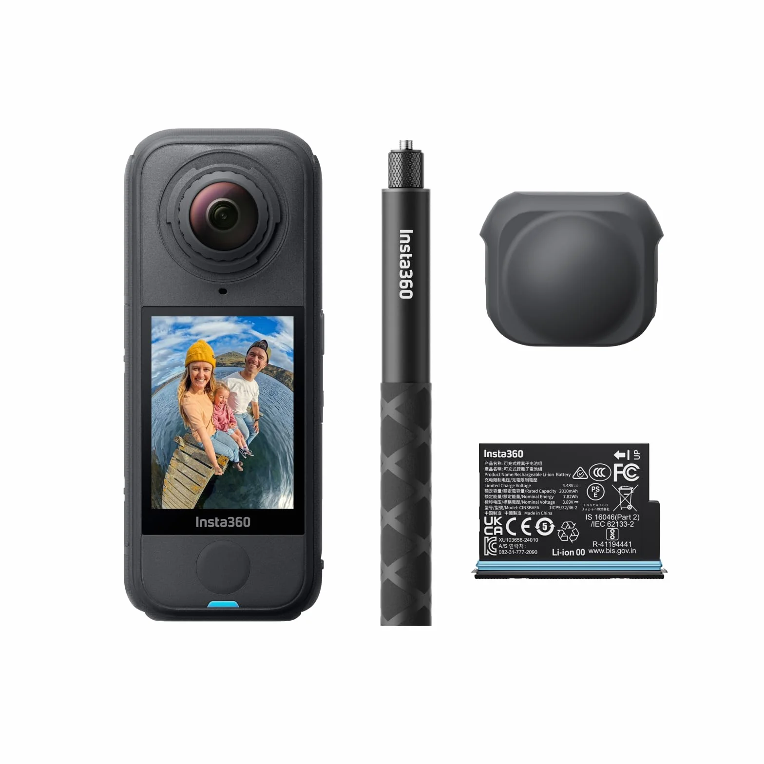 Insta360 X4 Cámara 8K 360° 165 g Negro Grafito Paquete de Principiante