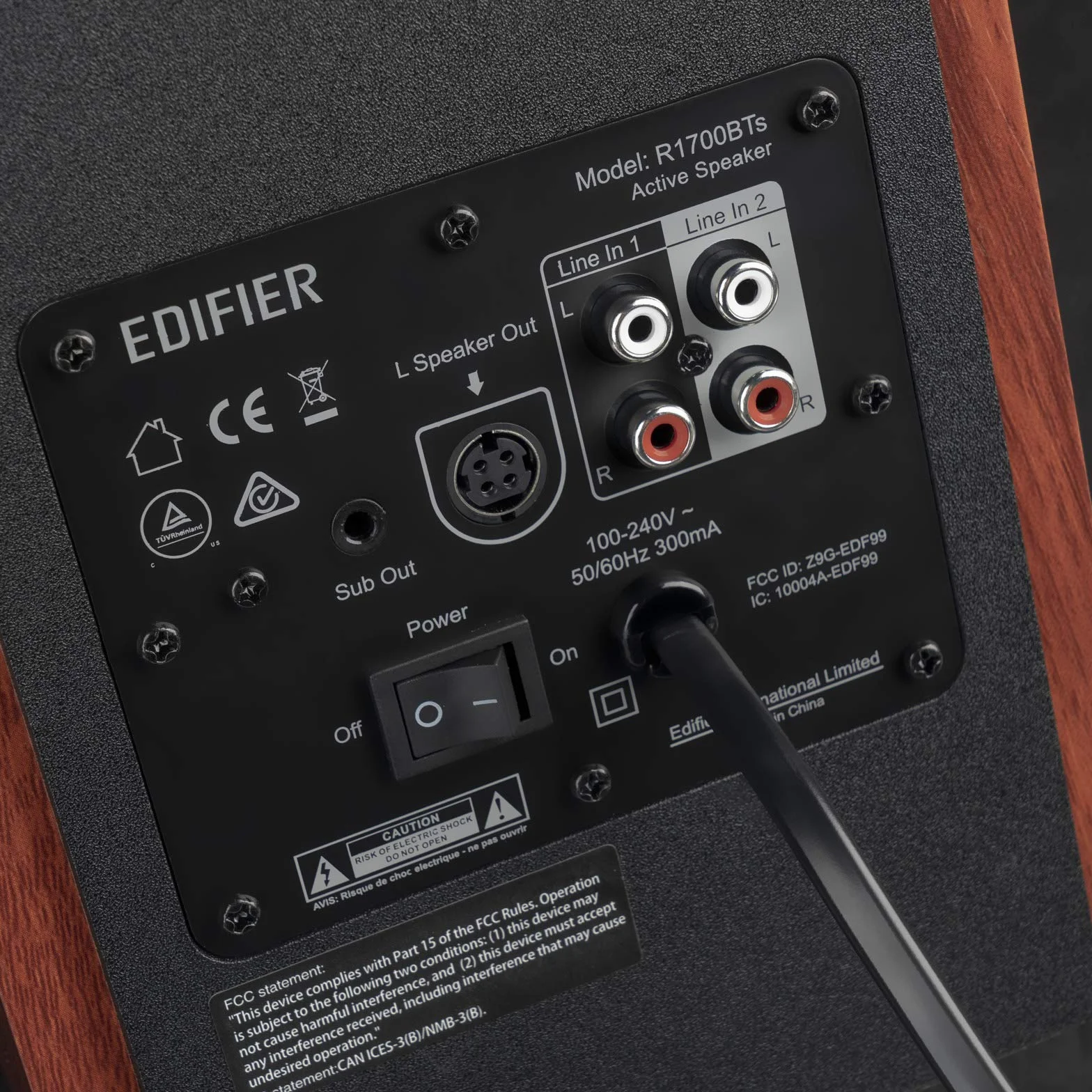 Edifier R1700BTs Altavoces activos inalámbricos Bluetooth v5.0 66W RMS Carcasa de madera