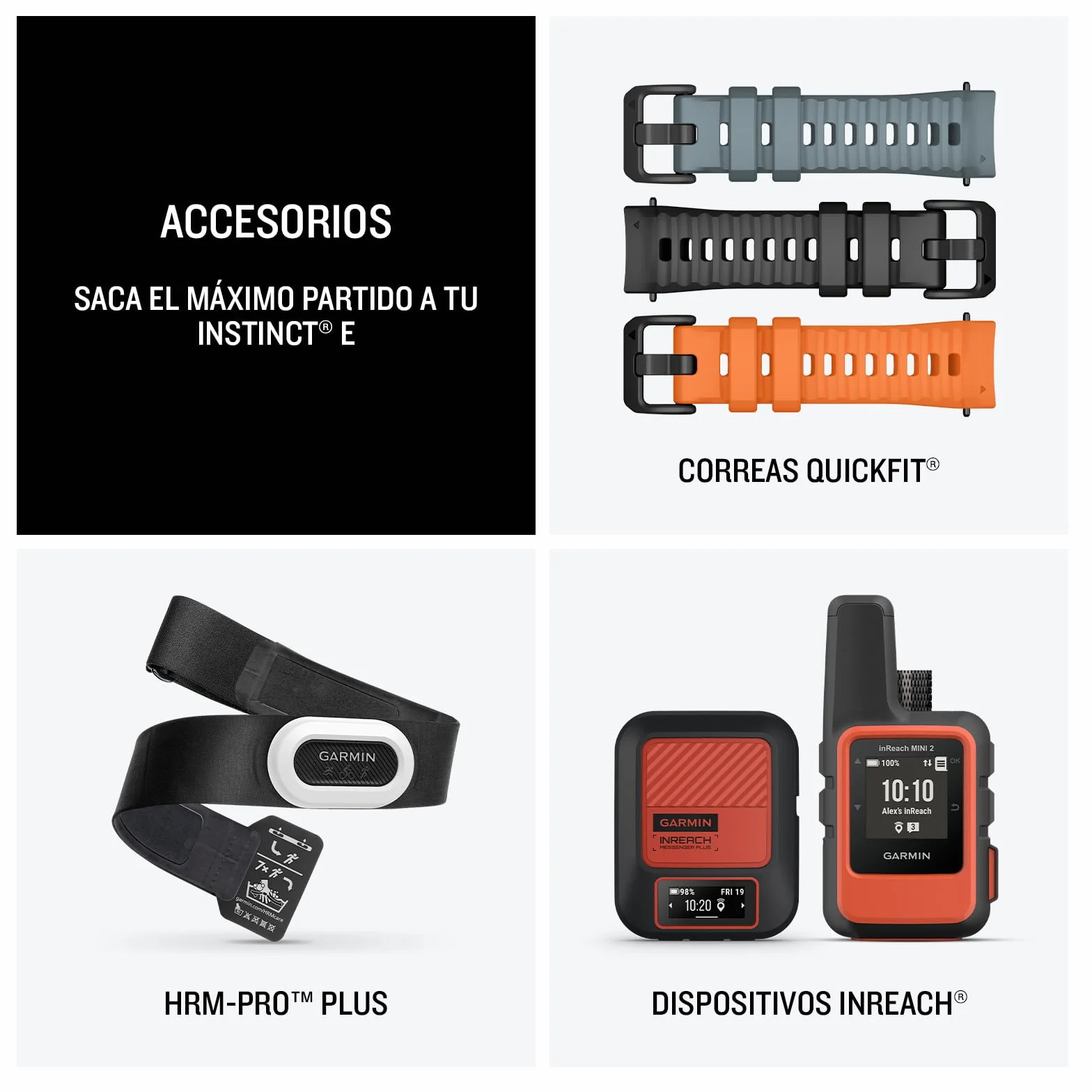 Garmin Instinct E, Reloj Inteligente con GPS, 40 mm, Resistente al Agua, Aplicaciones Deportivas integradas, Monitorización de la Salud, Notificaciones Inteligentes, Negro