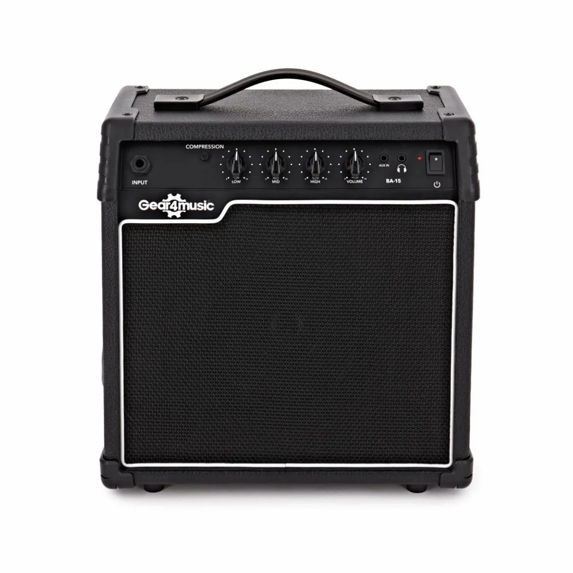 Bajo Eléctrico Con Amplificador De 15 W Chicago de Gear4music 4 Cuerdas Negro