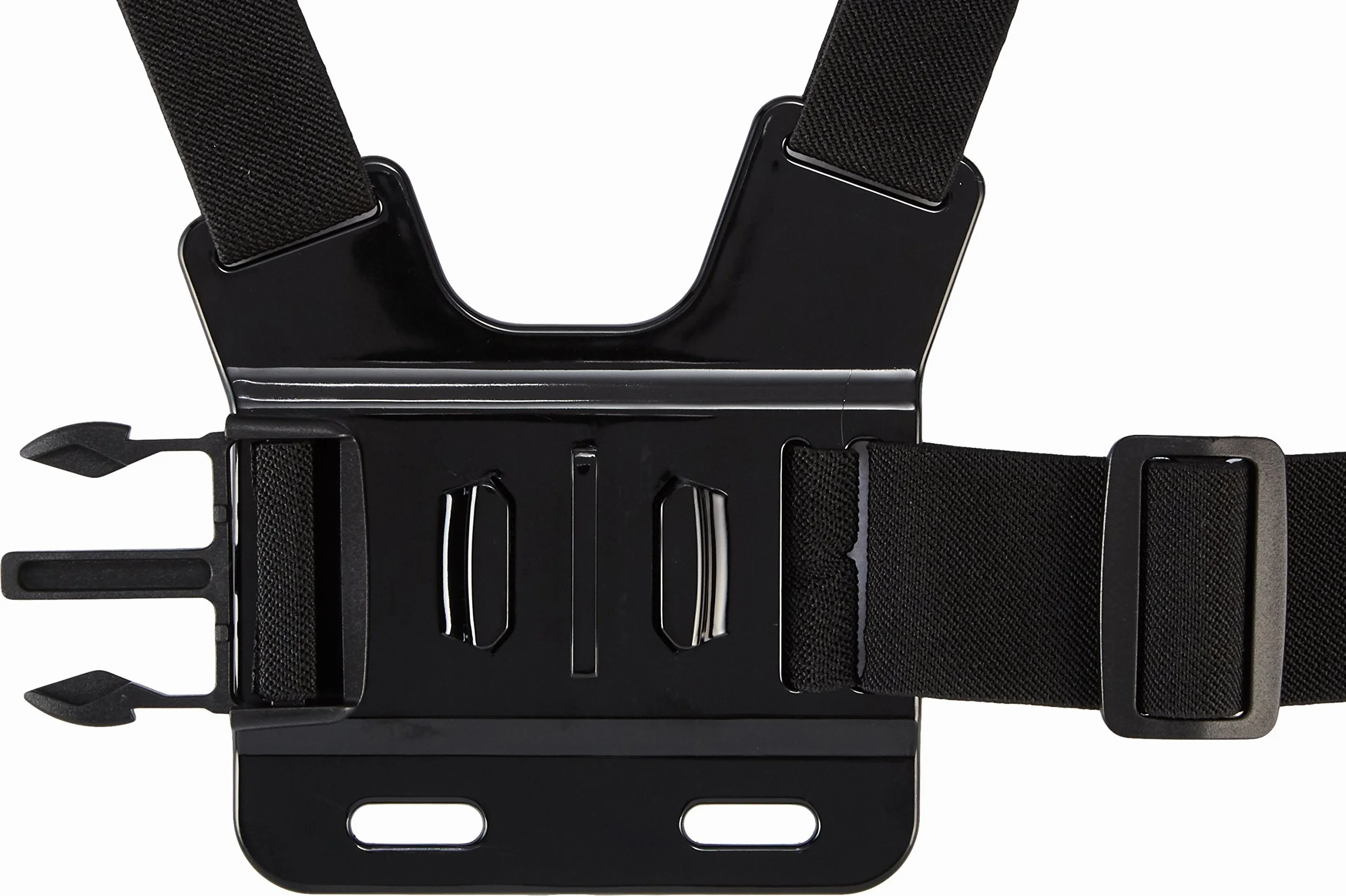 Amazon Basics Arnés de Pecho para Cámaras de Acción, Ajustable, Negro