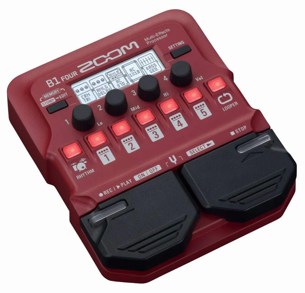 Zoom - B1 FOUR - pedal multiefecto para bajo eléctrico