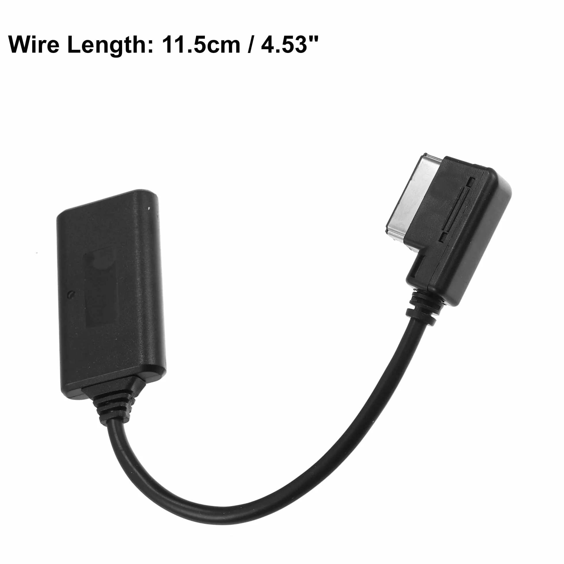 QUARKZMAN Adaptador Bluetooth para Coche Inalámbrico Cable AUX Radio Adaptador Interfaz de Audio Música para Audi Q5 A5 A7 R7 S5 Q7 A6L A8L A4L AMI MMI 2010-2024 ABS Black Sustituto
