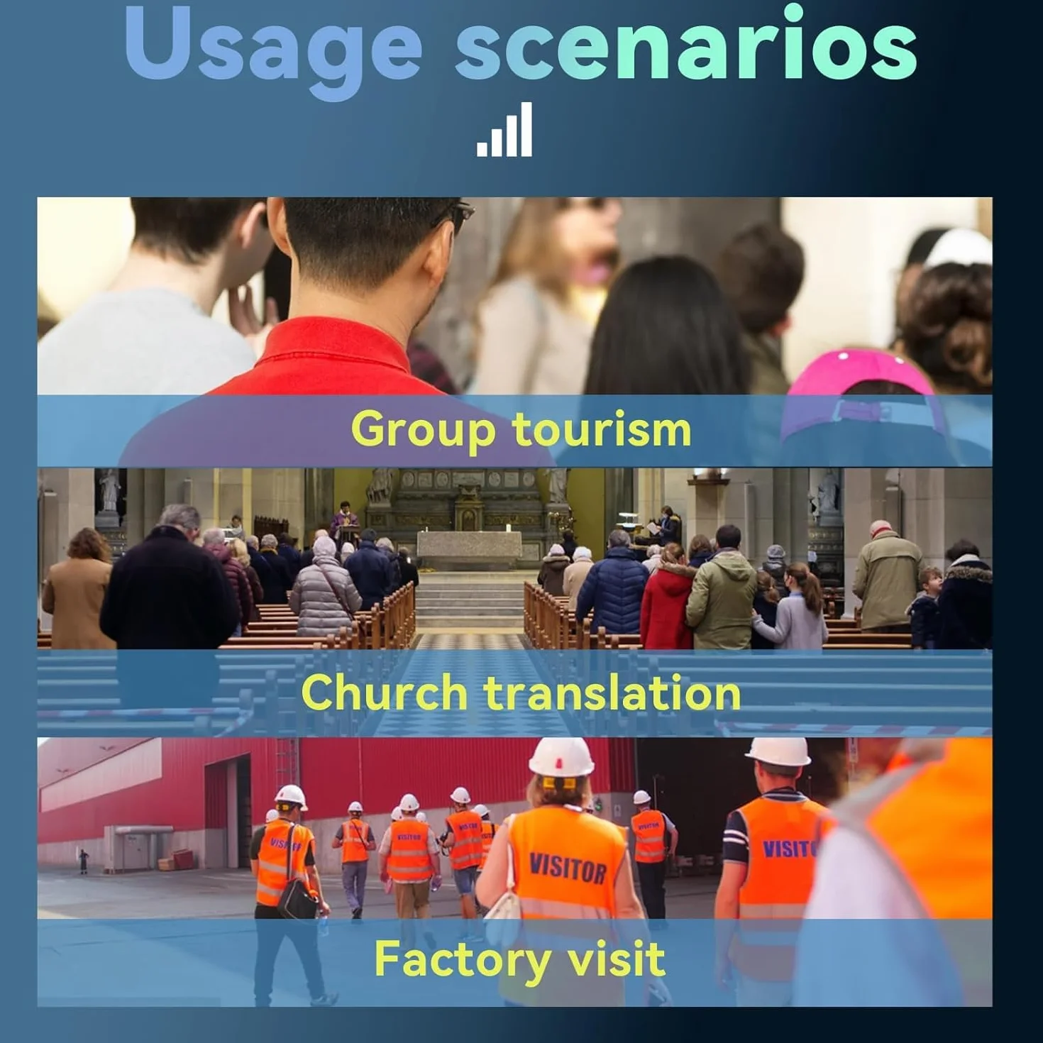 Retekess T130-T131 Tour Guide System, Portátil Sistema Inalámbrico de Guía Turística, PLL Tecnología, 12H en Espera, Equipo de Traducción de la Iglesia para Visitas a Fábricas, Viajes, Universidad