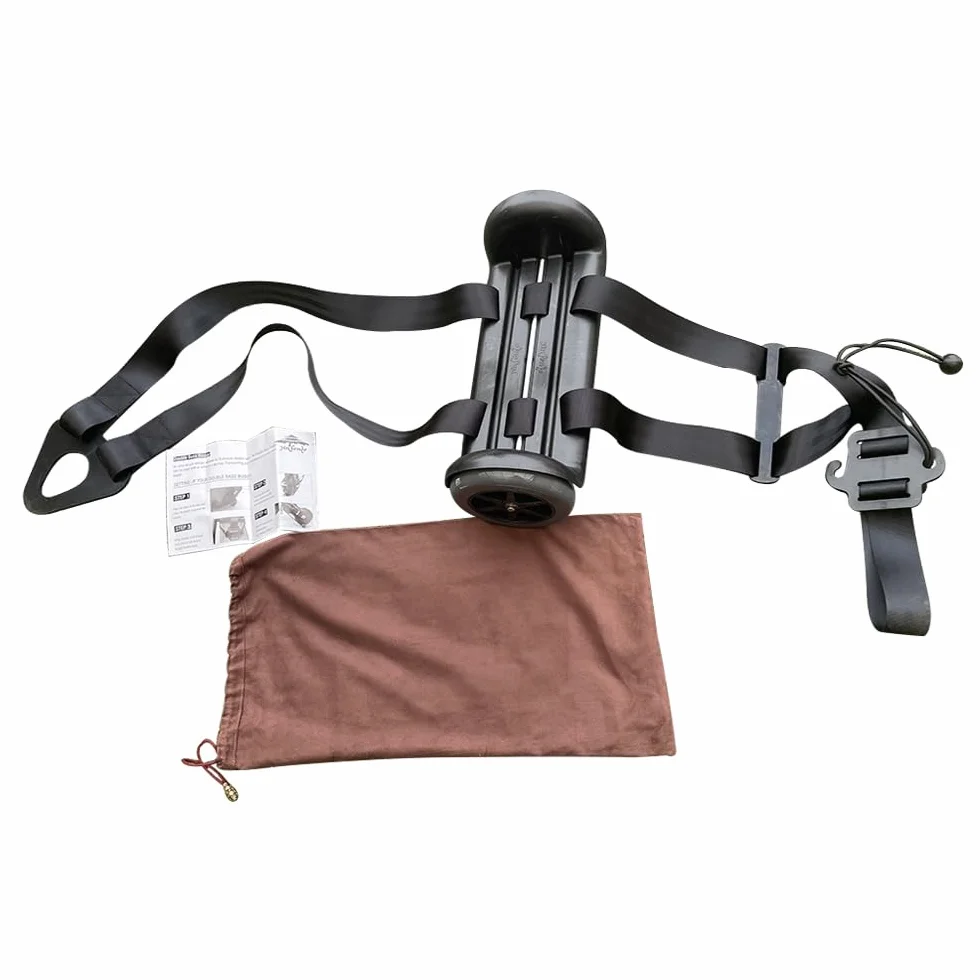Carrito de bajo vertical con correas para ruedas, fácil de transportar
