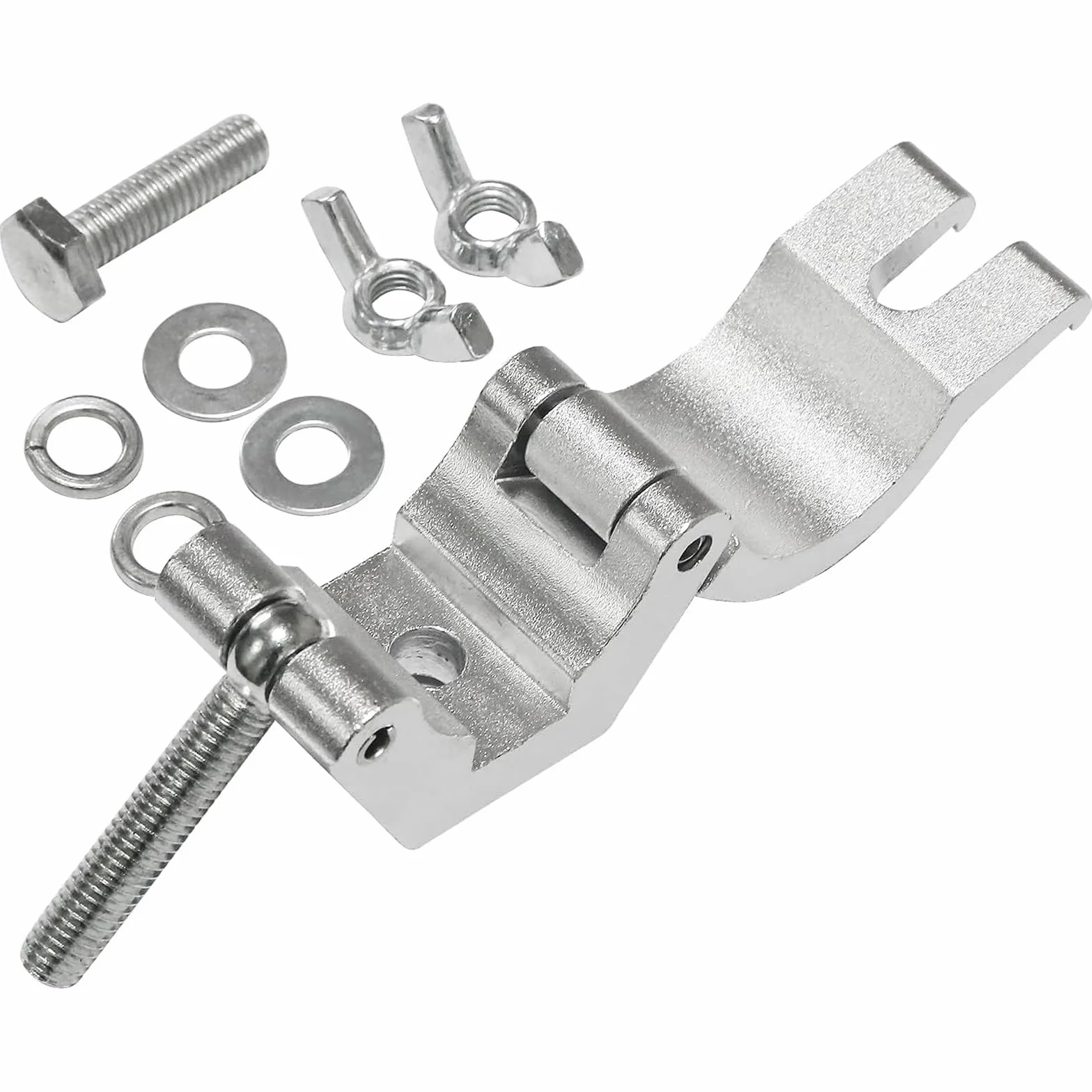WECAN Iluminación de escenario y accesorios, abrazadera de aluminio en C, abrazaderas resistentes para andamios, ajustables de 30-35 mm (1,18 a 1,38 pulgadas) (4 unidades, color plateado)