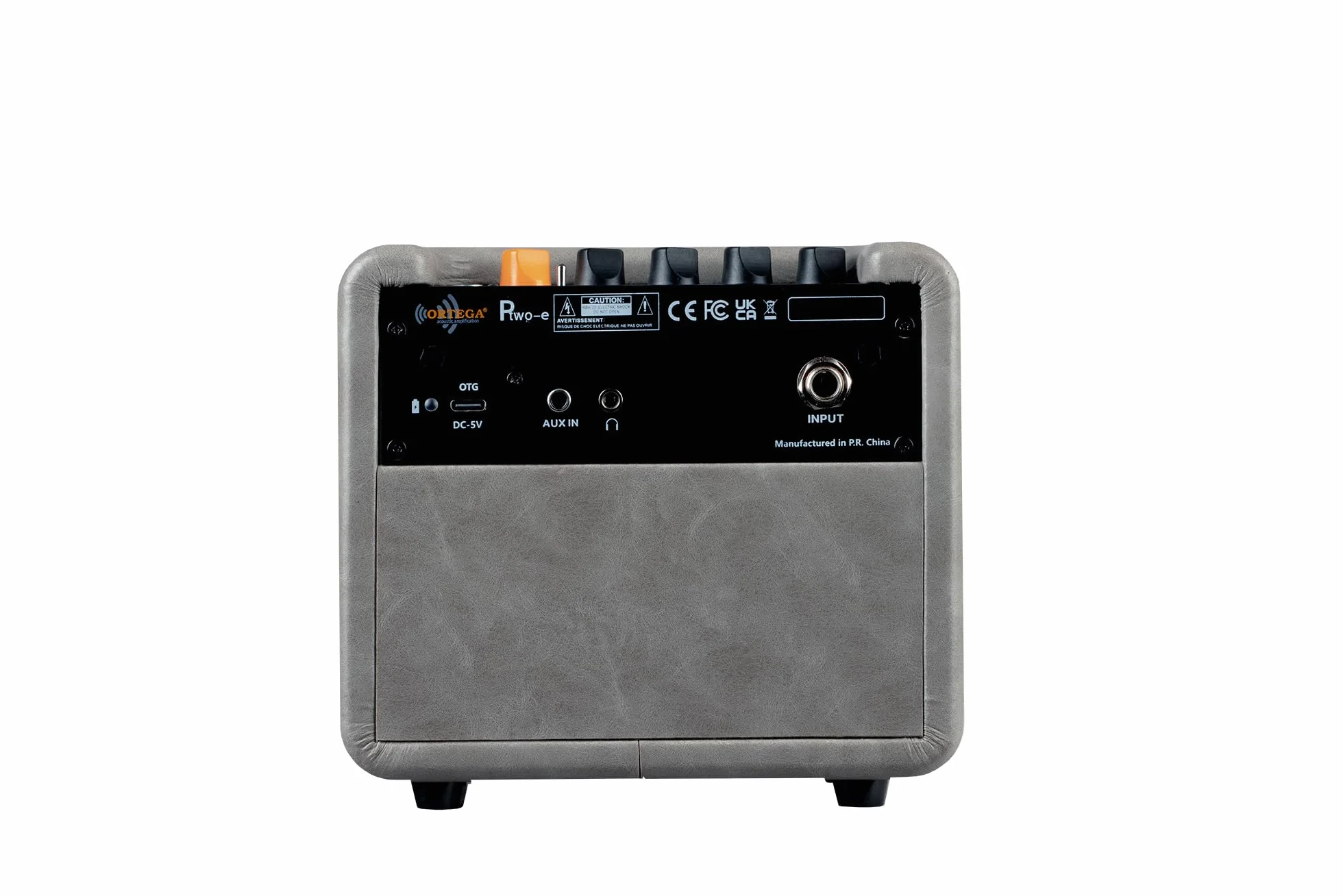 Ortega PTWO-E - Amplificador de guitarra (12 W, Bluetooth, con efectos de batería)