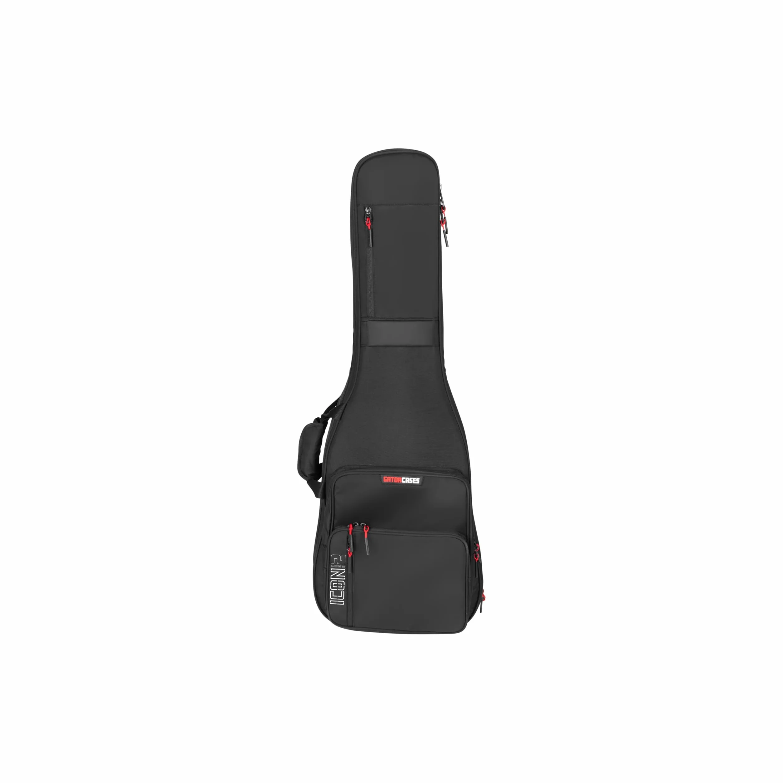 Gator Cases Icon Take Two Series Premium Double Gig Bag for (2) Electric Guitars, TSA-Friendly Zippers, Black (G-ICONTTELEC-BLK)