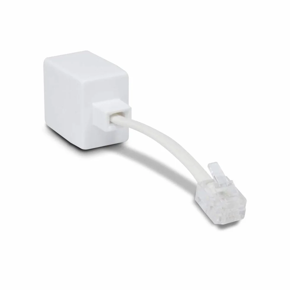 Metronic Conector Adaptador RJ11 Macho a RJ45 Hembra Blanco