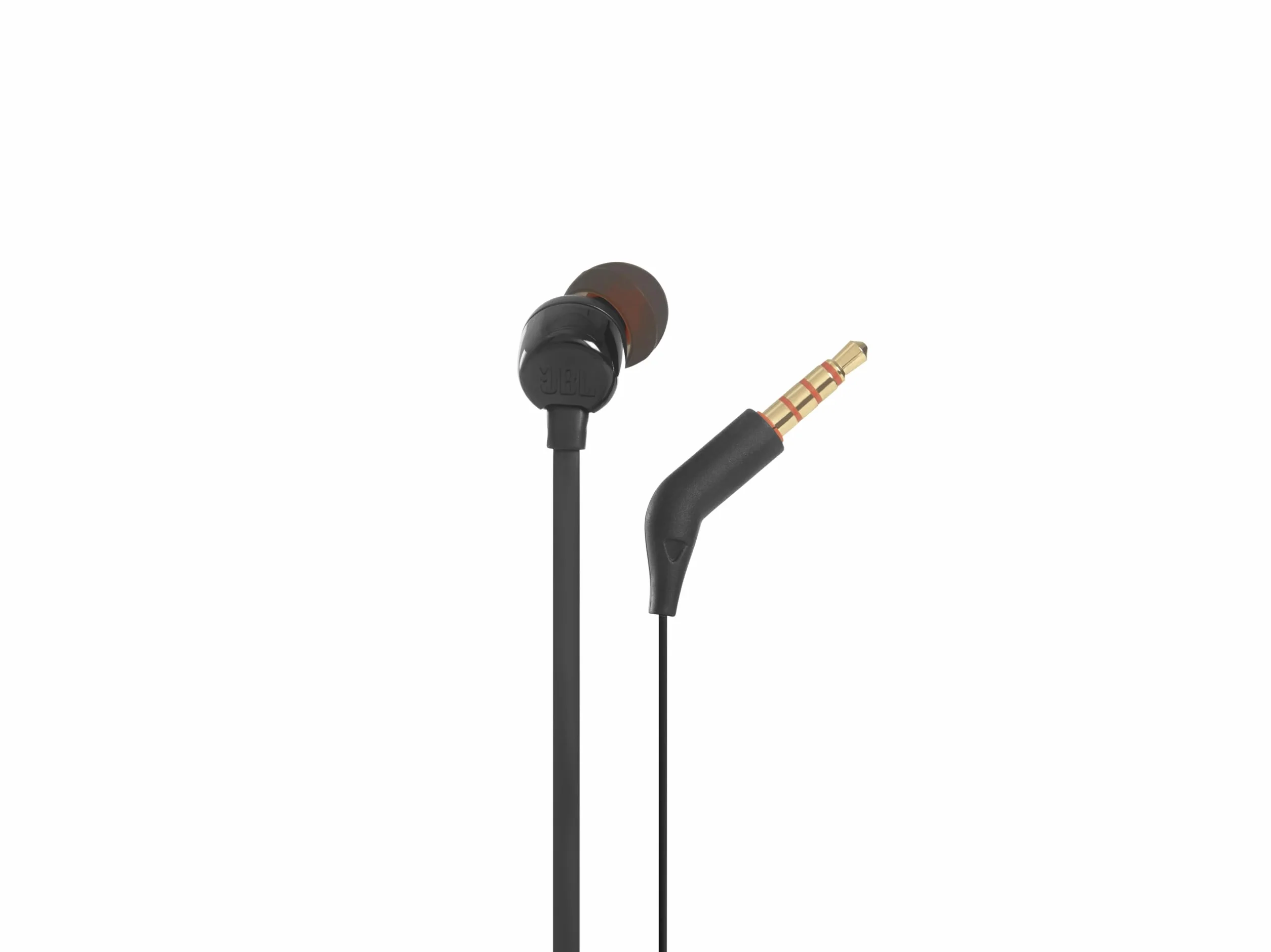 JBL T110 - Auriculares intraurales universales con mando a distancia y micrófono, color negro