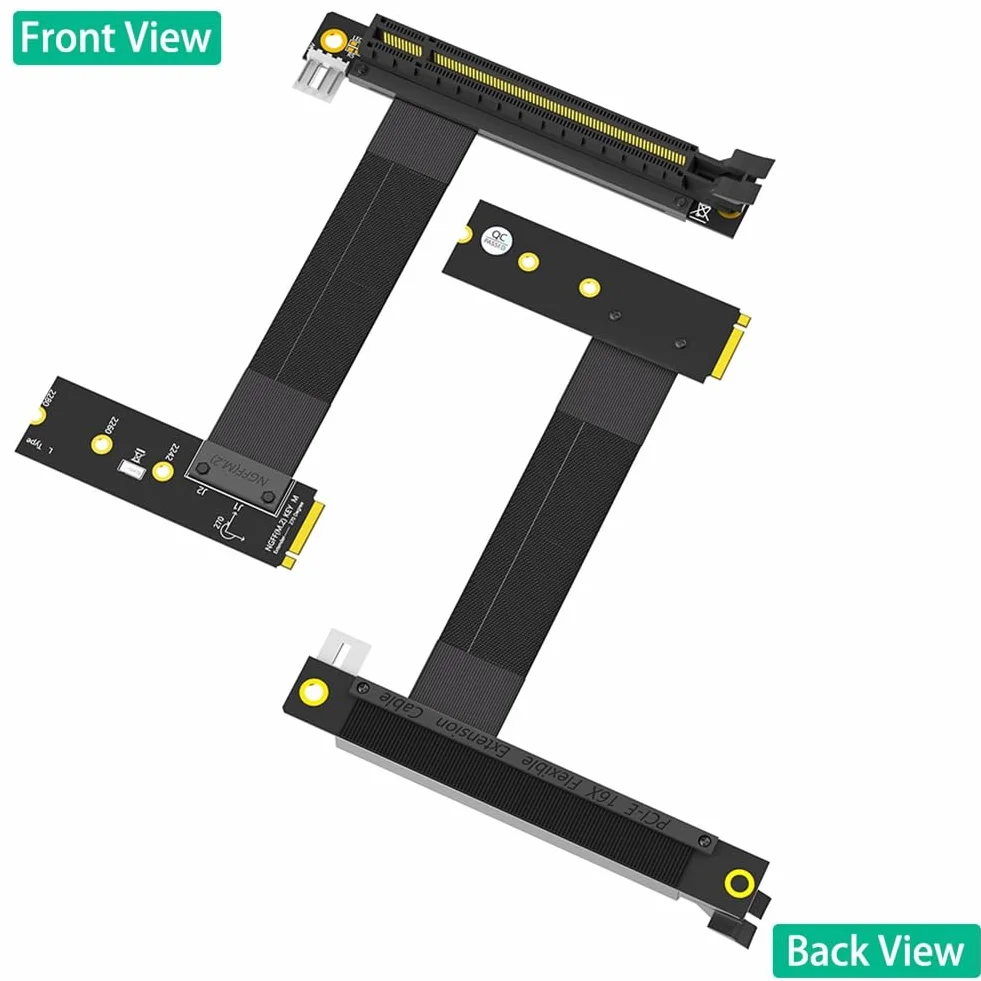 Cable Elevador M.2 NVME A PCIE X16 Adaptador Cable de Extensión de Gráficos 90 Grados PCI Express 3.0 16X A M Key Cable Elevador A