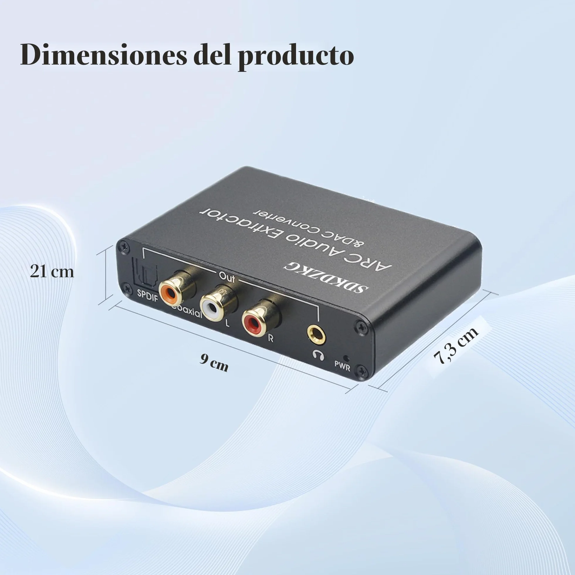 Extractor de audio HDMI ARC SPDIF óptico Toslink a RCA 3.5 mm Jack L/R, adaptador para amplificador HDTV