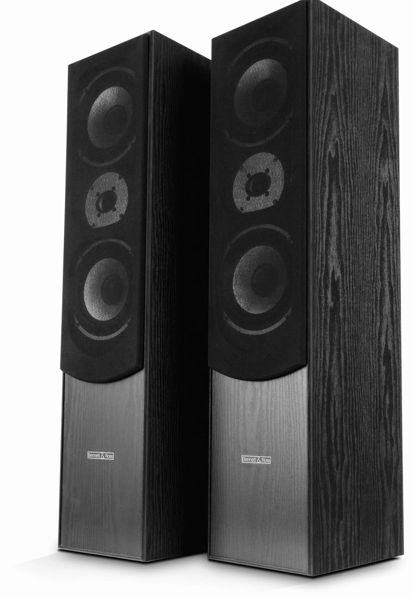 Bennett & Ross Radiant Altavoces de Suelo HiFi 3 vías Pareja 350W RMS Negro