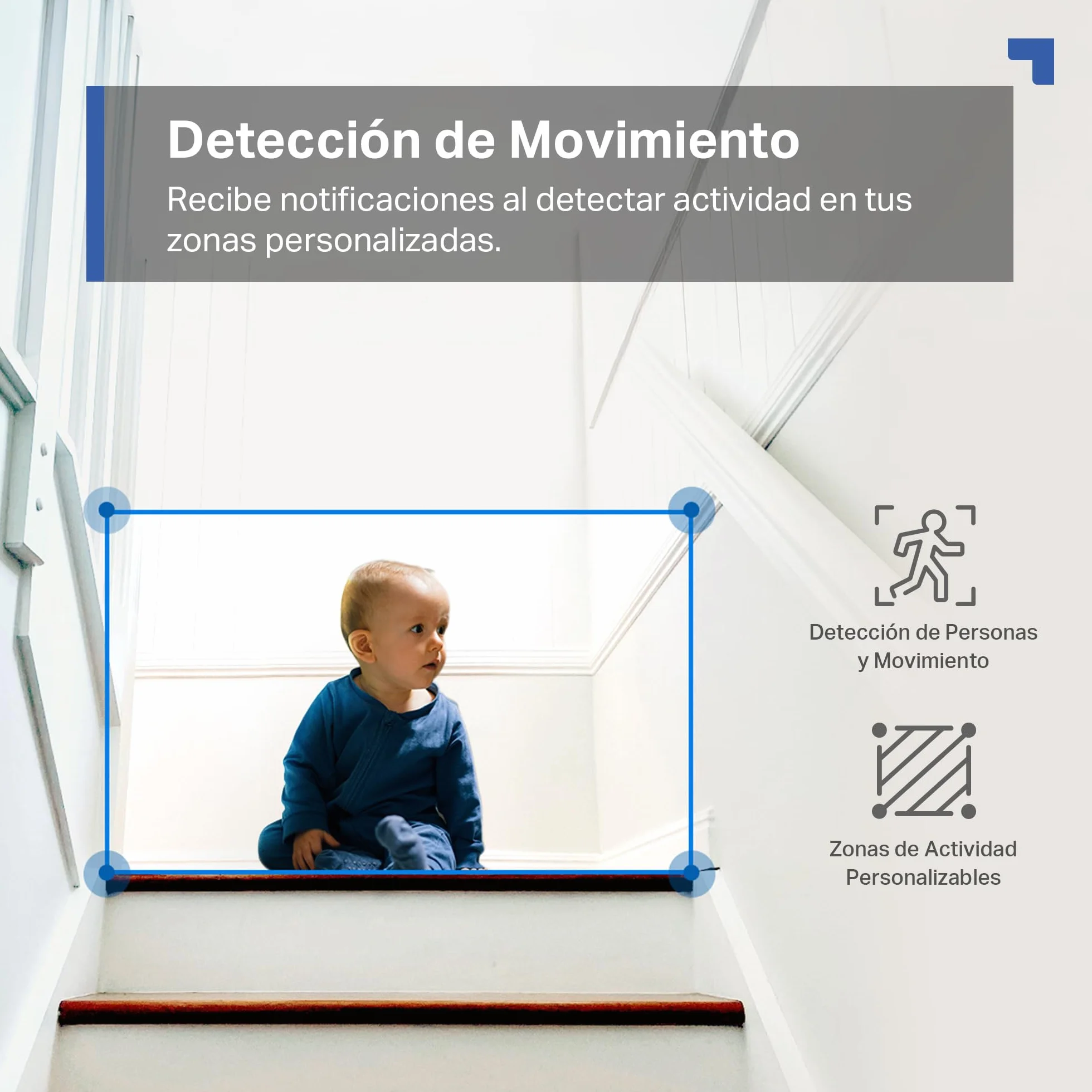 Tapo Cámara de vigilancia Wi-Fi Interior 1080P visión nocturna detección movimiento audio bidireccional almacenamiento SD compatible Alexa Blanco