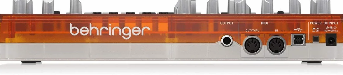 Behringer TD-3-TG Sintetizador de línea de graves analógico con VCO, VCF, secuenciador de 16 pasos, efectos de distorsión y cadena de poli 16 voz, compatible con PC y Mac