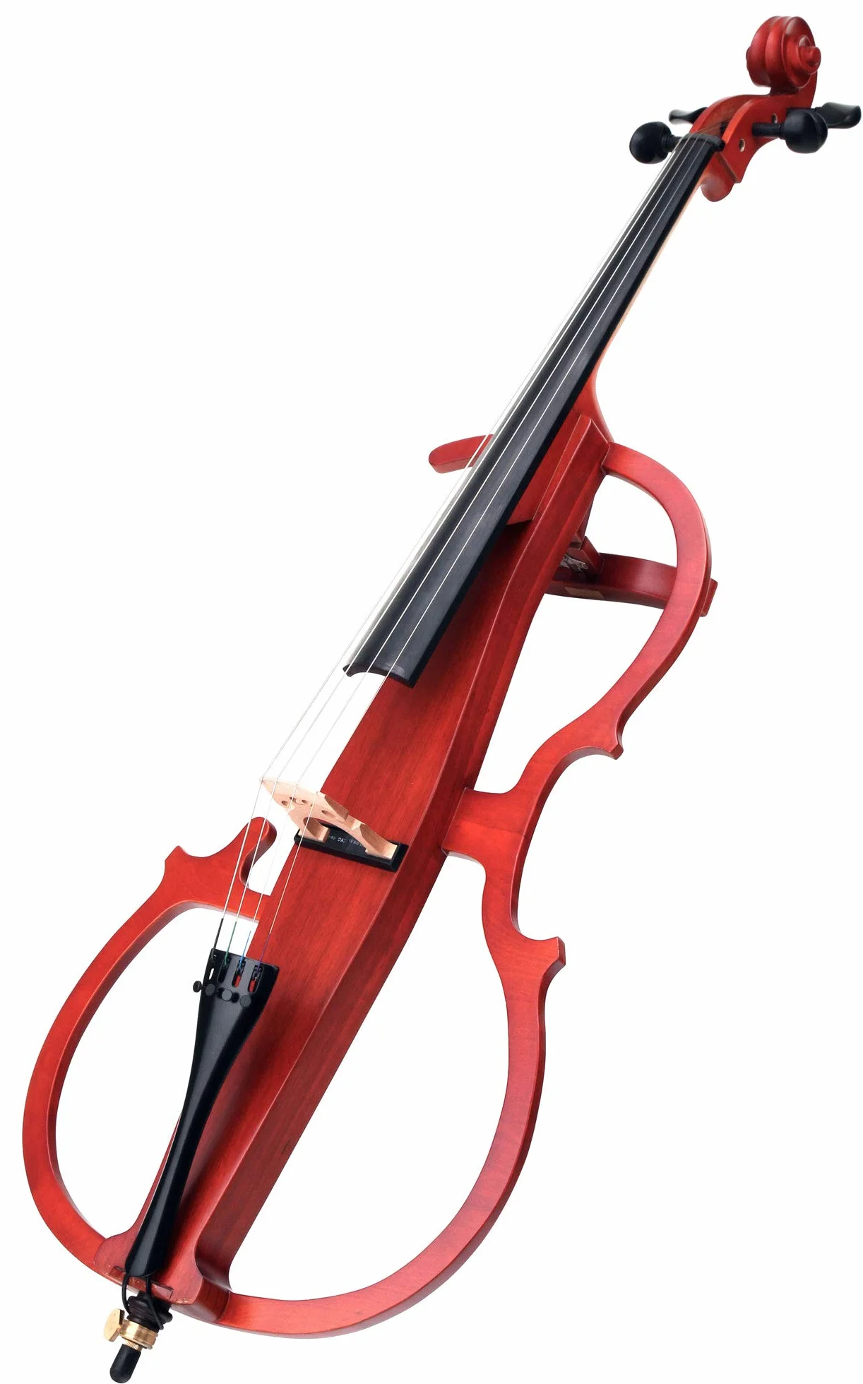 Classic Cantabile CE-200 Violonchelo Eléctrico (cello eléctrico con pastilla, funda, tamaño 4/4) natur mate