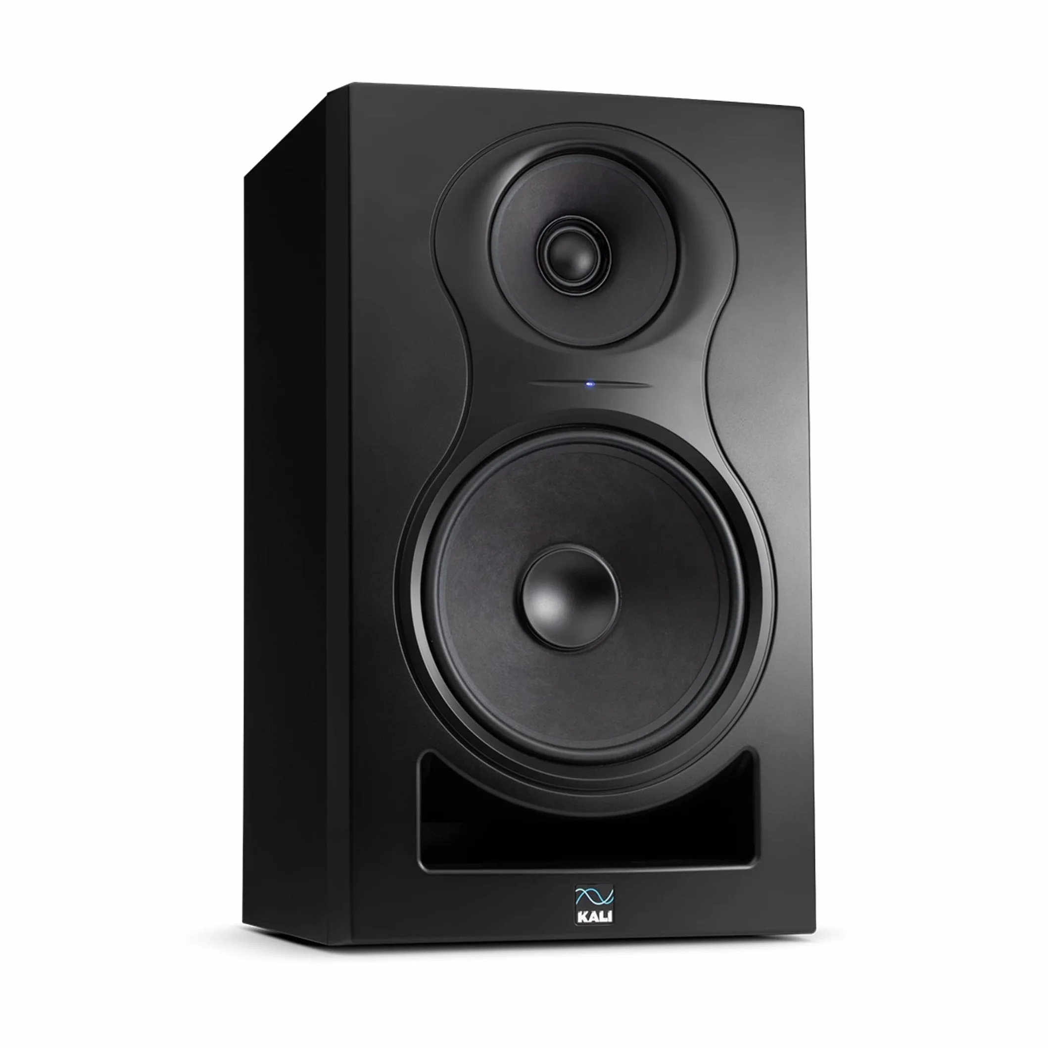 Kali Audio IN-8 2nd Wave Monitor de campo cercanocon medios coaxiales/tweeter (sistema Bass Reflex, baja distorsión y sonido transparente, ajustes de ecualización de límite, 140 vatios), negro