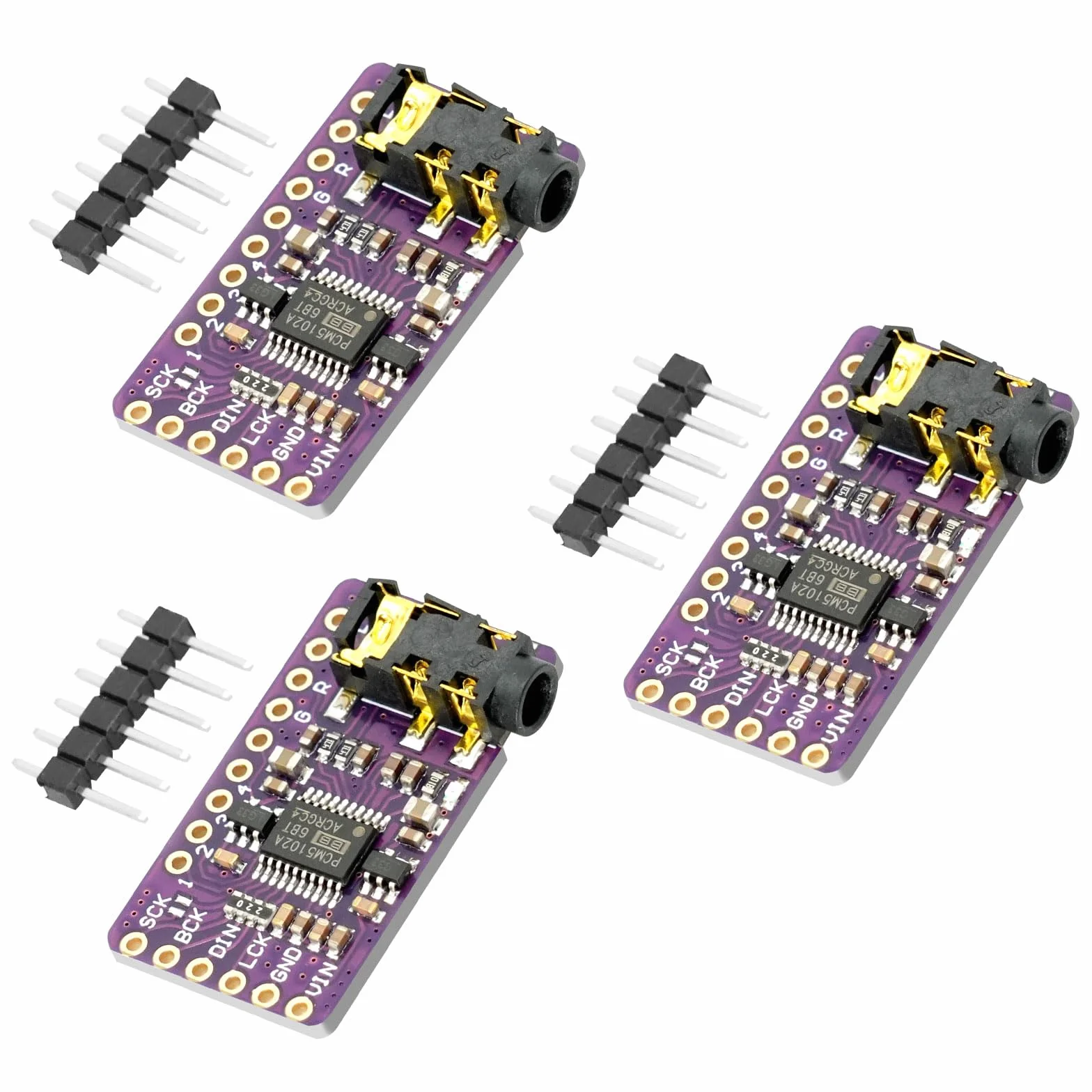 AYWHP PCM5102 DAC I2S IIS Convertidor Digital a Analógico Módulo Estéreo 3 PCS