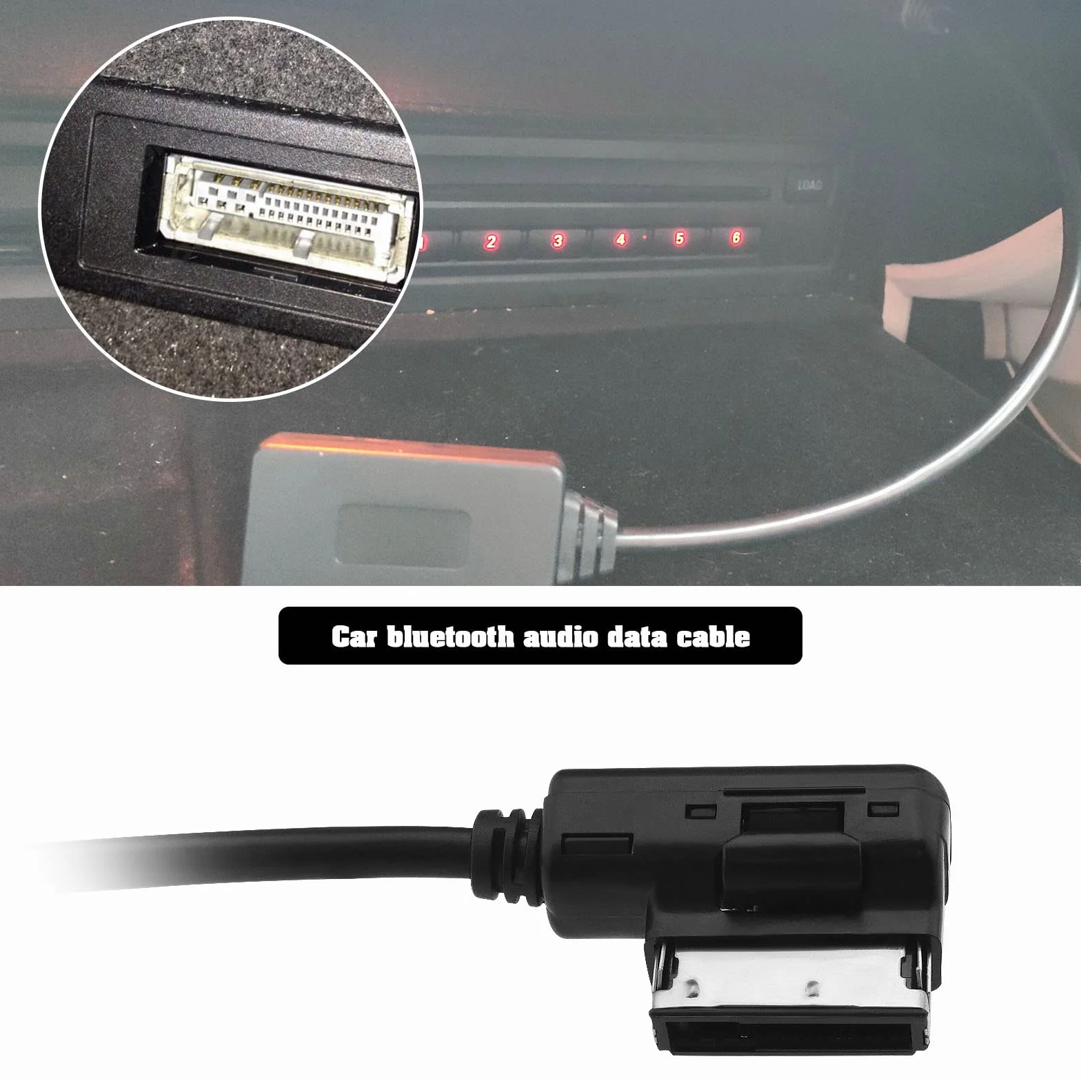 Adaptador Bluetooth MMI de Repuesto Compatible con Mercedes Benz Clase E S212/ W212/ A207/ C207/ Clase C W204/ S204 Receptor de Interfaz de Música 50 Cm