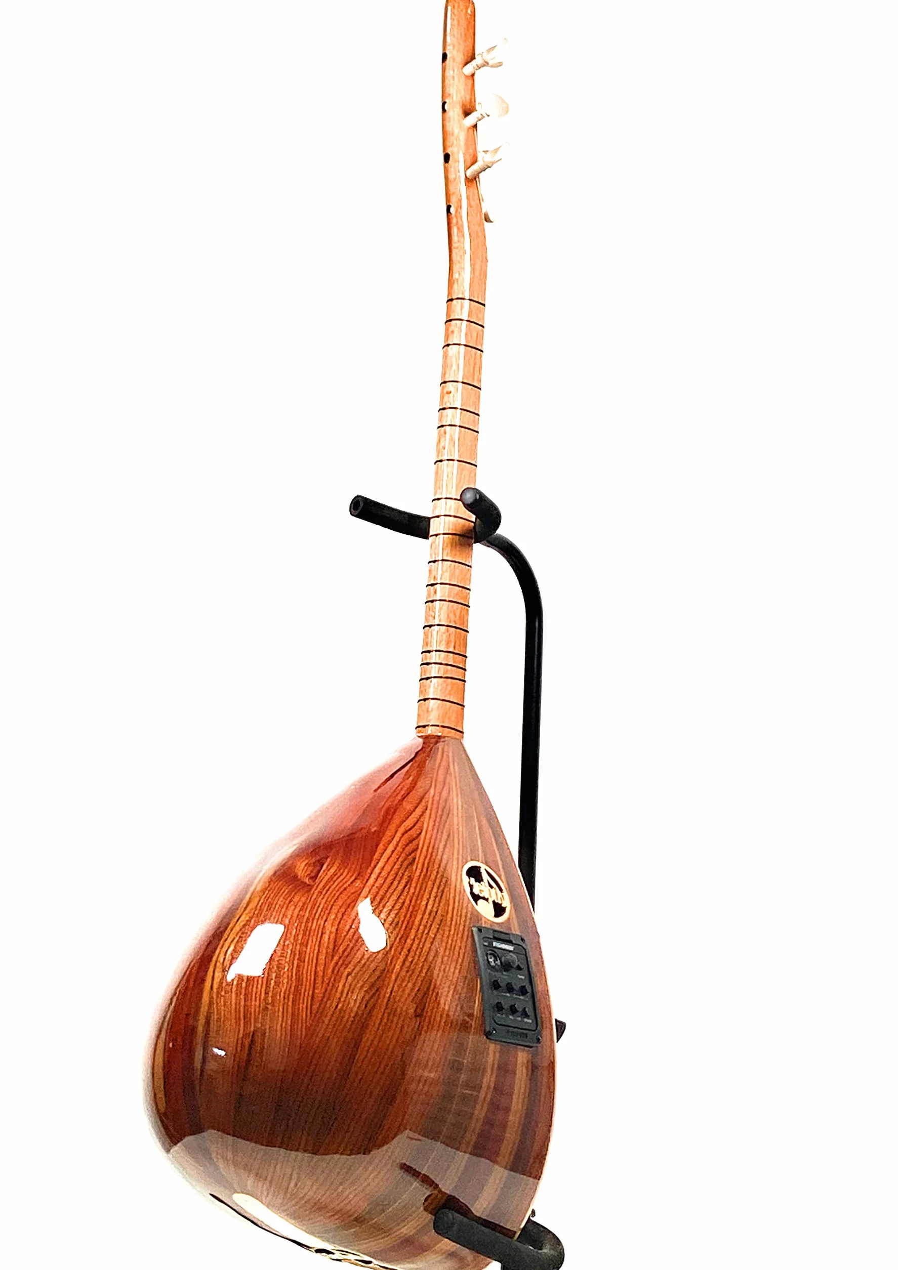 Melody Saz Baglama con funda y pastilla - 7 cuerdas - laúd - 115 x 20 x 18 cm - marrón - acero aleado - caoba - 3 kg