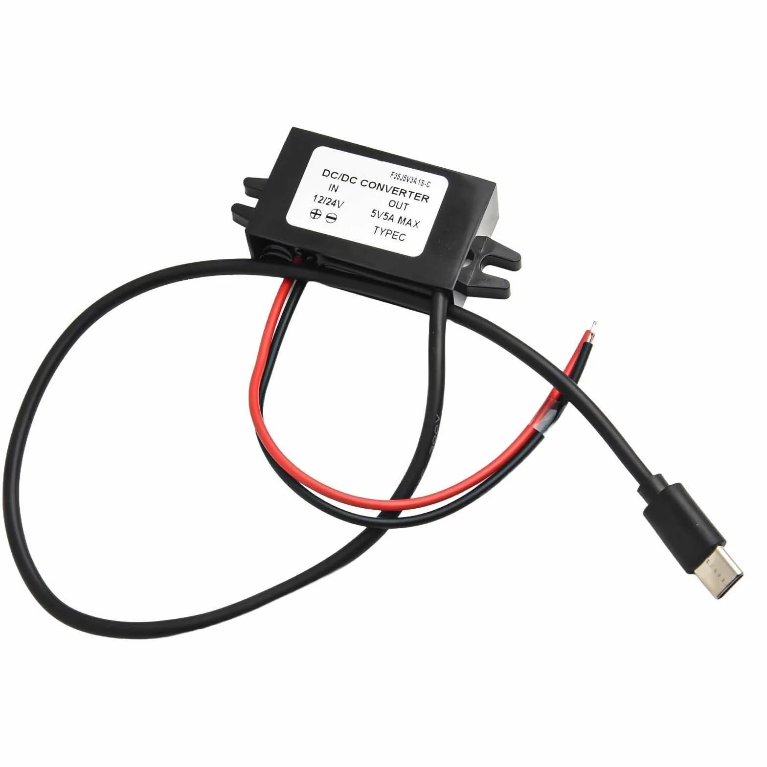 BlissfulAbode DC 12V/24V a 5V USB C 25W módulo convertidor con Salida 5A para Carga móvil