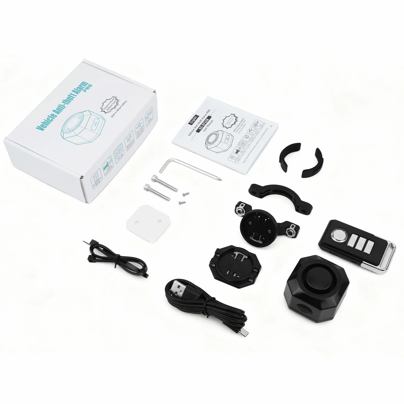 Alarma de bicicleta con control remoto, sensor de movimiento de vibración inalámbrico, sistema de alarma para motocicleta, protección antirrobo fuerte de 113 dB, accesorios antirrobo para bicicleta de