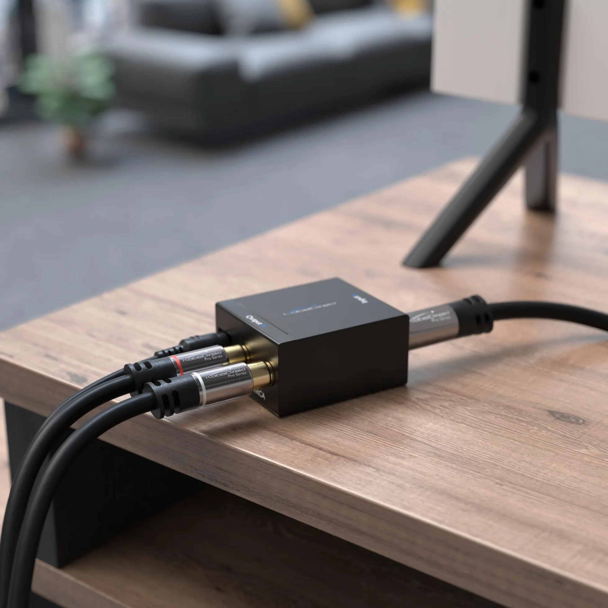 KabelDirekt Cable RCA 0,5 m Audio Estéreo 2 x 2 Cinch Coaxial HiFi Home Cinema