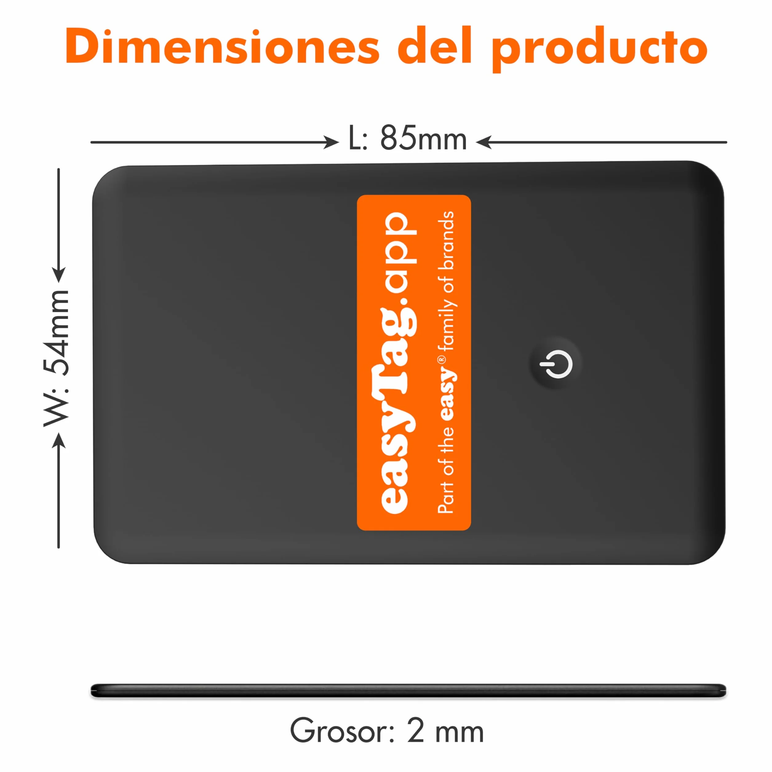easyTag Card Tracker (Solo Samsung) - Tarjeta Localizador Cartera Slim y Global para el Rastreo de Carteras, Bolsas, Maletas y Equipaje. de Rastreo Recargable Compatible con la App Samsung SmartThings