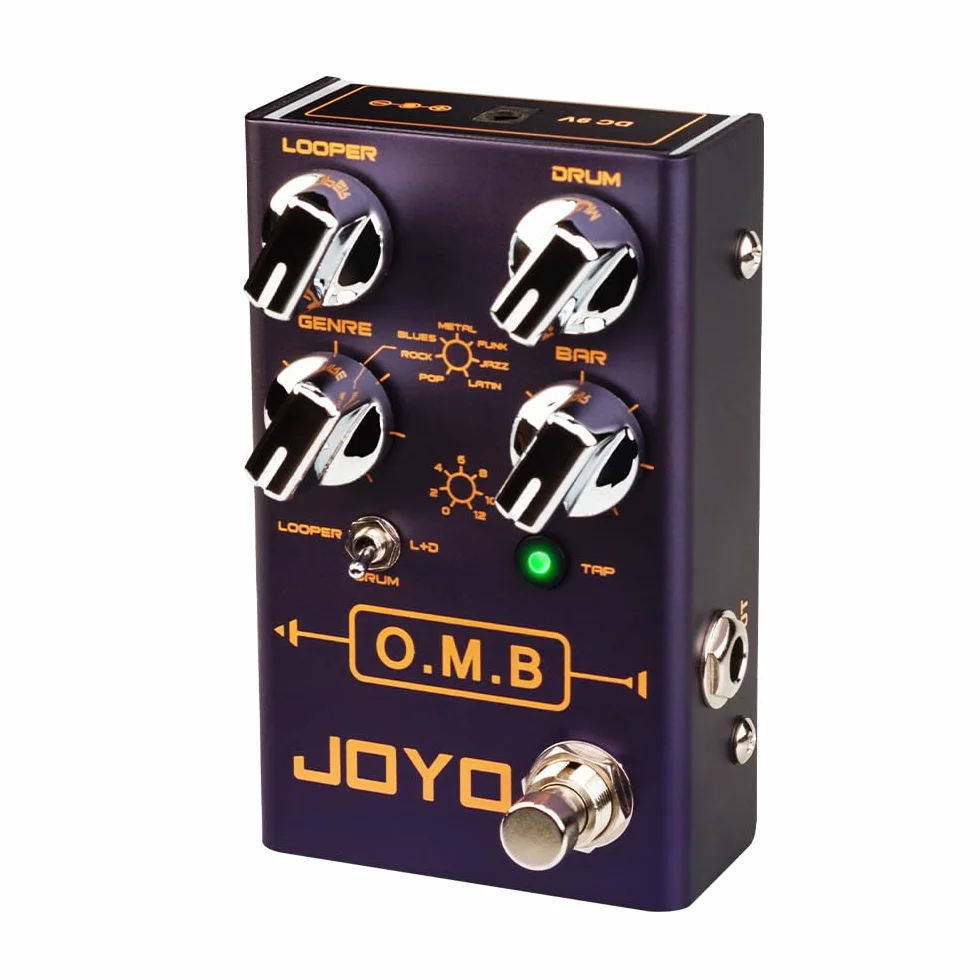 JOYO Pedal Looper de Máquina de Batería (Grabación en Bucle/Máquina de Batería) para Efecto de Guitarra Eléctrica (O.M.B R-06)