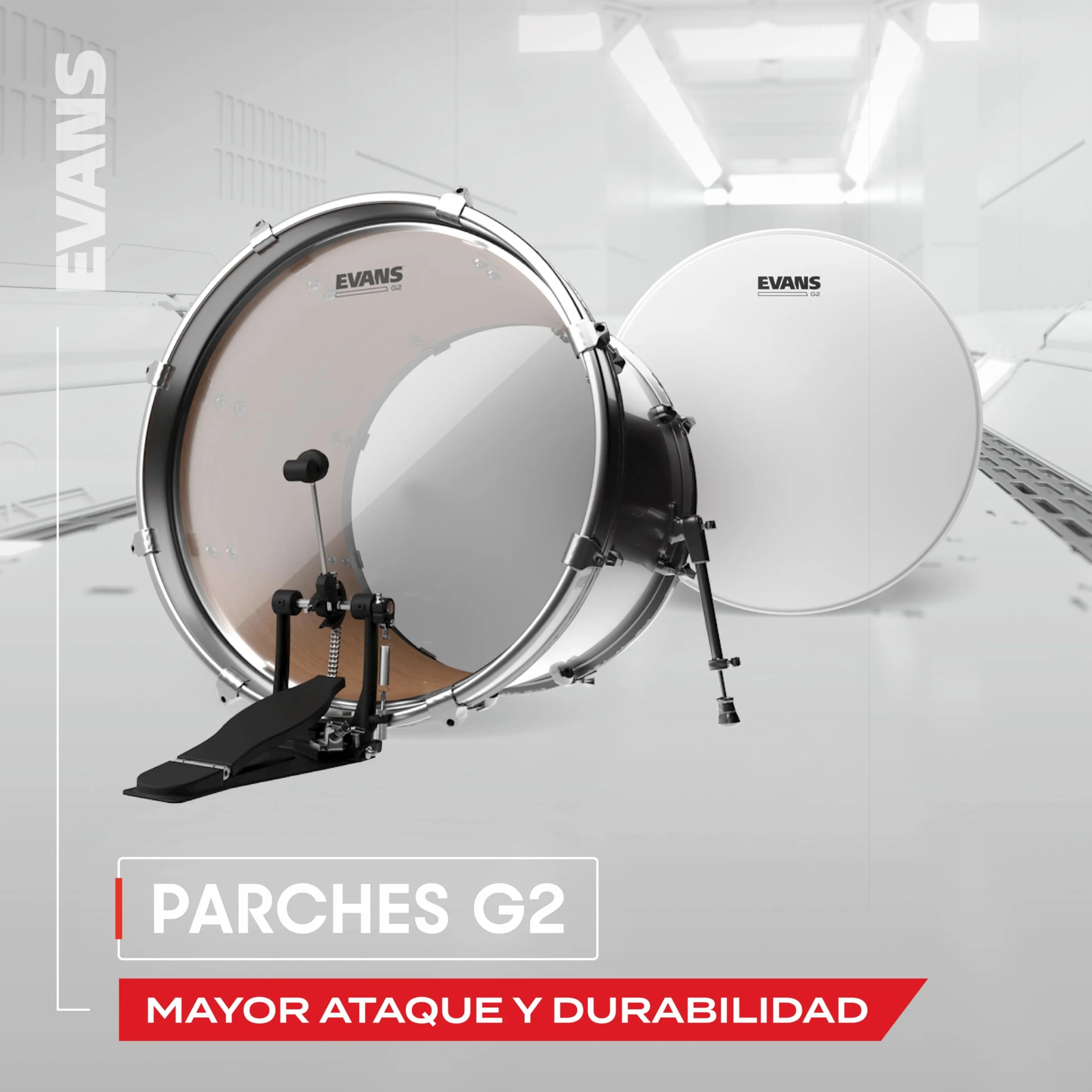 Evans G2 Clear Standard Pack (12", 13", 16") with 14" HD Dry Snare Batter