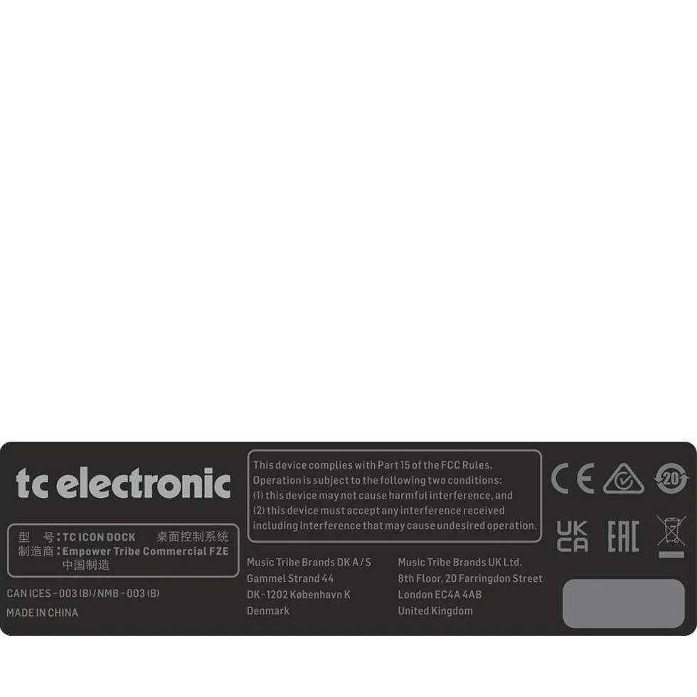TC Electronic TC ICON DOCK Estación de acoplamiento para conectar sus controladores TC Electronic Icon Series con concentrador USB integrado y fuente de alimentación