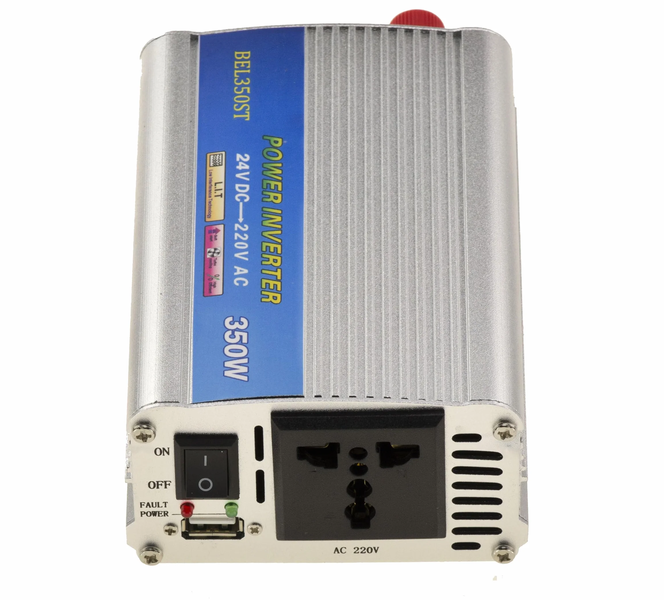 KALEA-INFORMATIQUE Convertidor de tensión de 24 V de Entrada a 220 V de Salida. Potencia Continua 350 vatios, Potencia Pico 600 vatios
