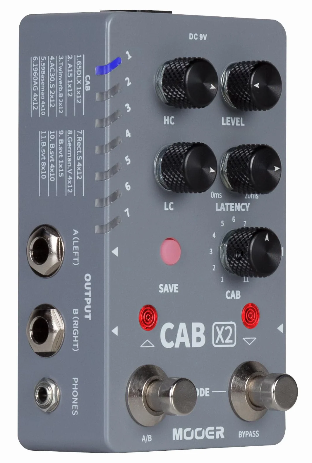 Mooer Effects CAB X2 Simulador de pantallas