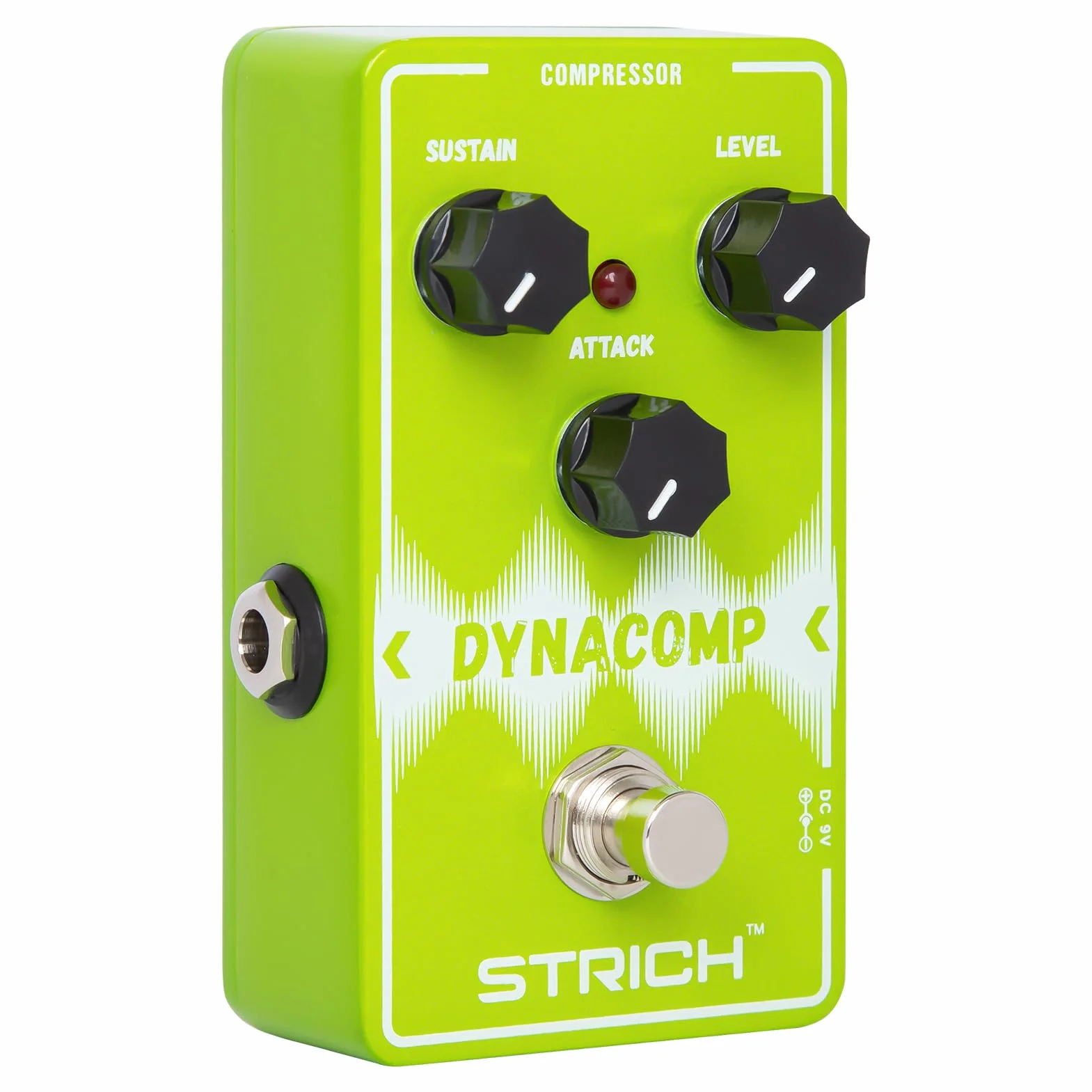 STRICH DYNACOMP - Pedal compresor de guitarra, pedal de efecto analógico puro esencial para guitarra eléctrica y bajo, control de 3 perillas, True Bypass