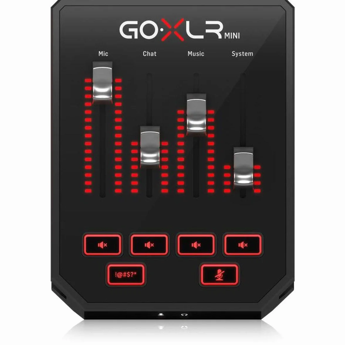 TC Helicon Mezclador de transmisión en línea GoXLR MINI con interfaz USB/audio y preamplificador Midas, solo compatible con PC