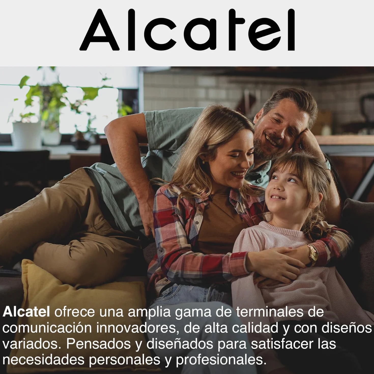 ALCATEL F530 Voice Teléfono inalámbrico DECT contestador automático pantalla retroiluminada manos libres bloqueo llamadas 2 teclas memoria directa Blanco Azul