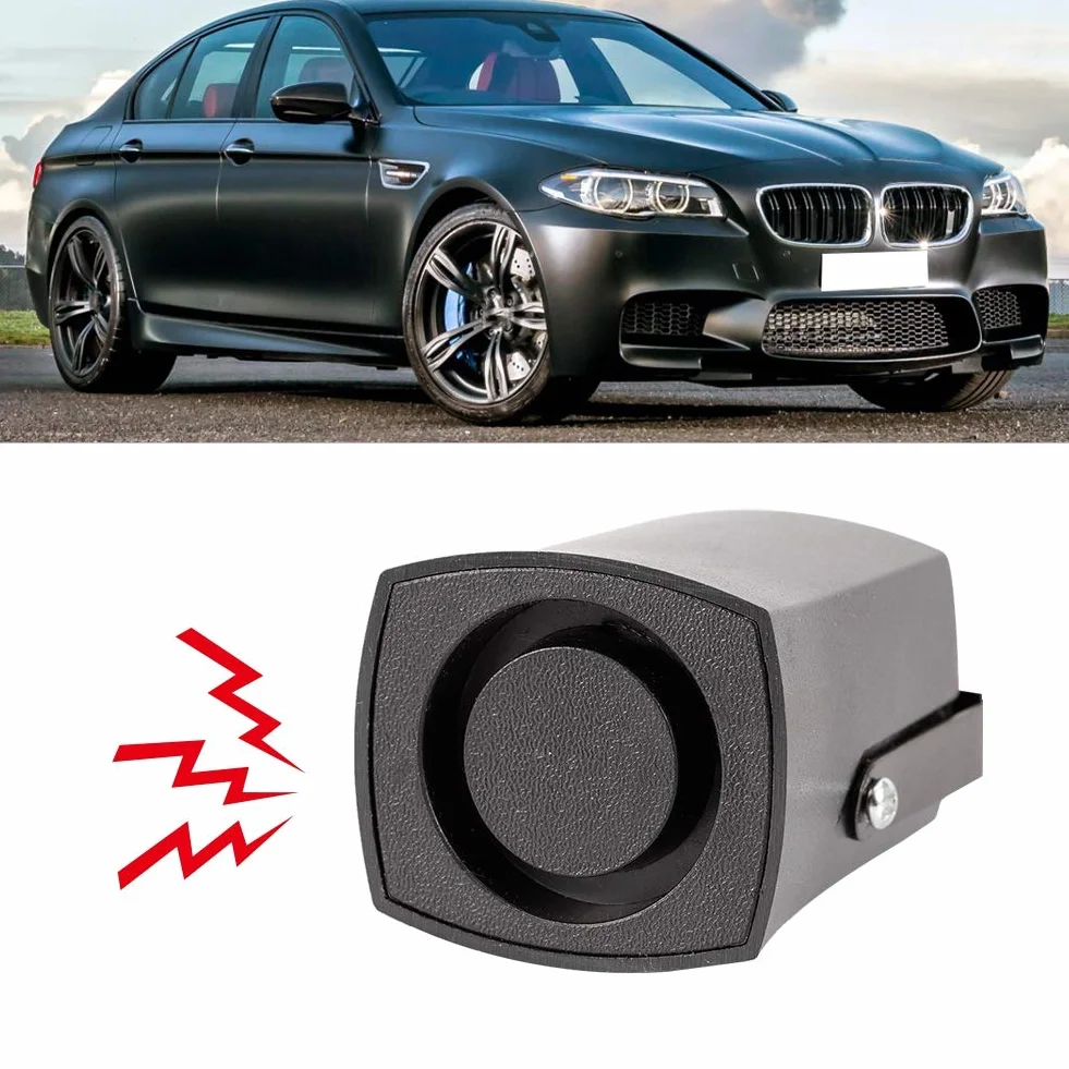 Buzzer Reverse Universal 12V 115db Alarma de marcha atrás para coche Bocina de respaldo Zumbador negro