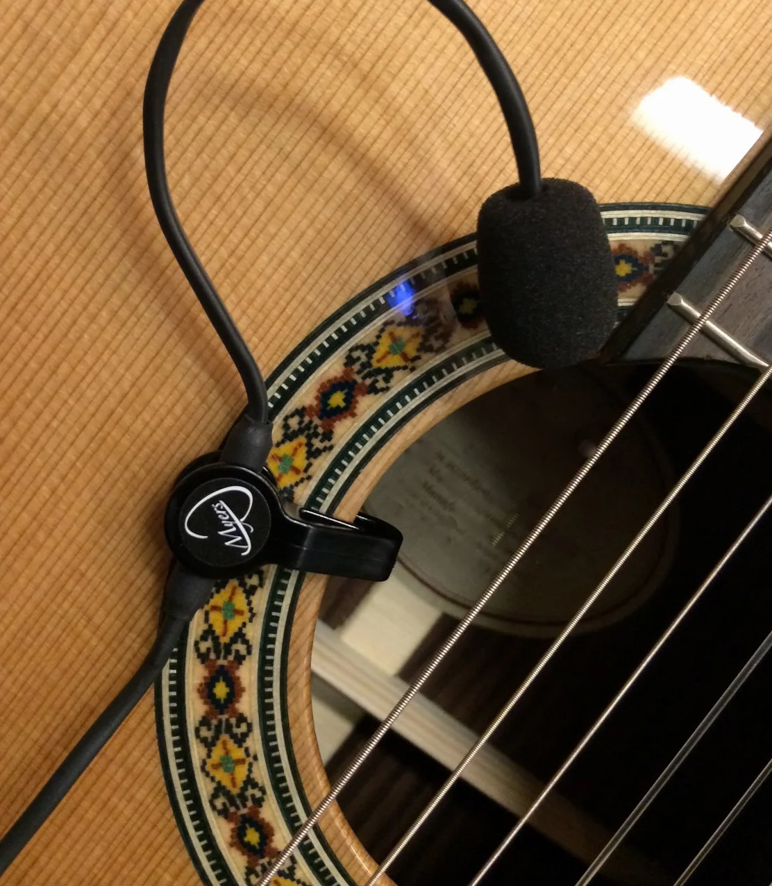 El Micrófono Feather Banjo con flexible Micro Cuello de Ganso por Myers Pickup