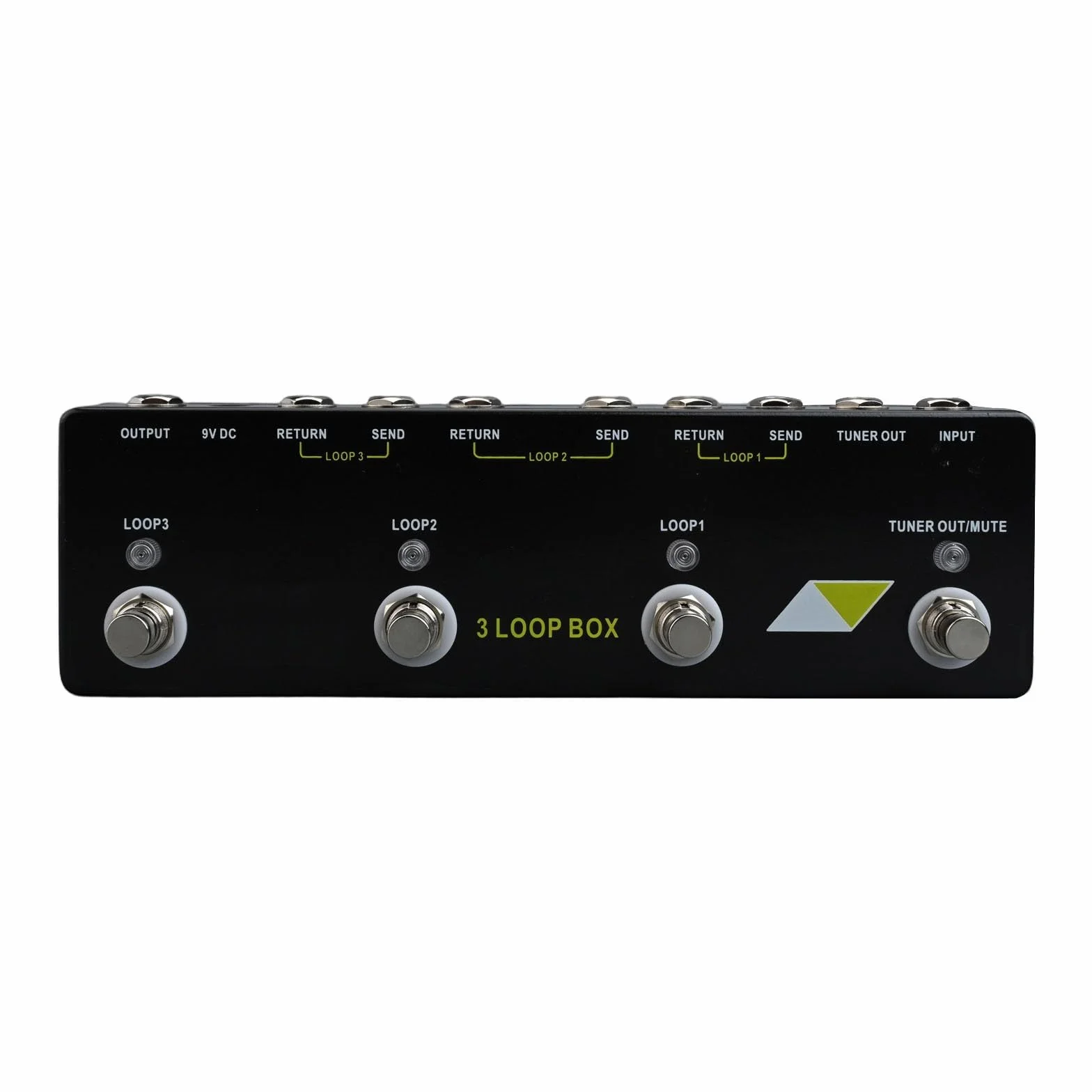 Pedal Looper de caja de 3 bucles con verdadera funcionalidad de derivación para una ruta de señal limpia para guitarras