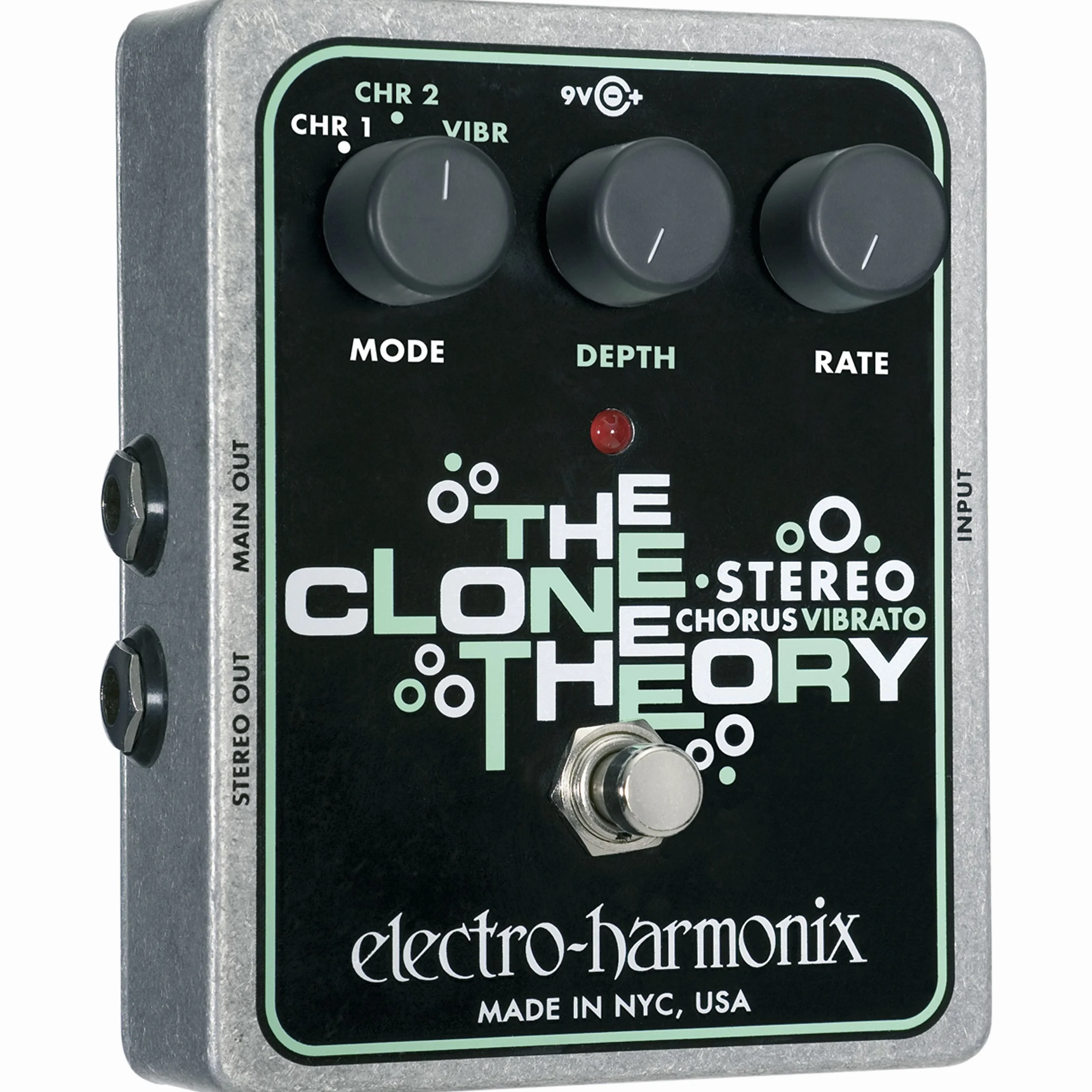 electro-harmonix Stereo Clone Theory Stereo Clone Theory Pedal, color plateado