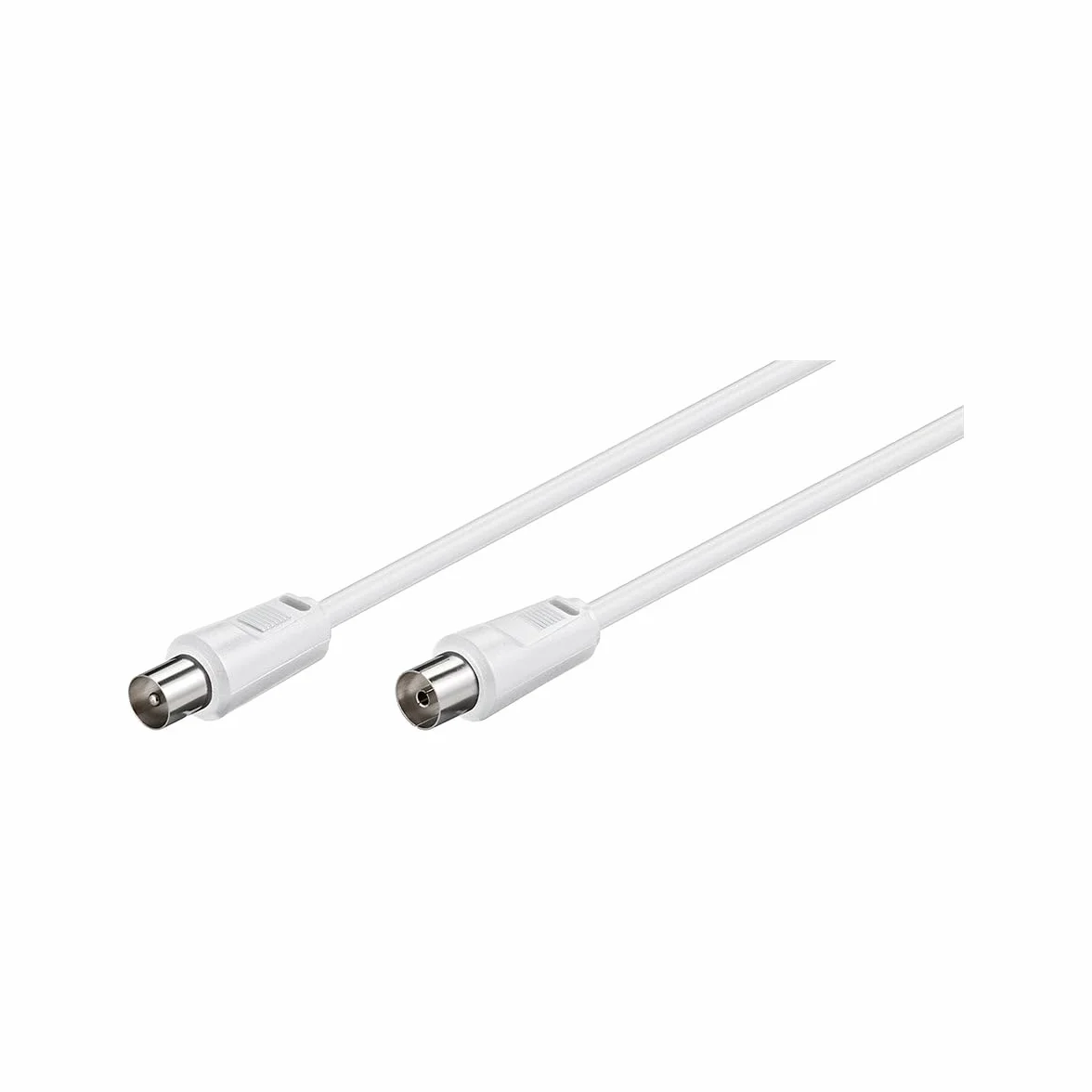 Goobay 11510AK150, 1.5m - Cable coaxial (1.5m, 1,5 m, Macho/Hembra, Blanco)