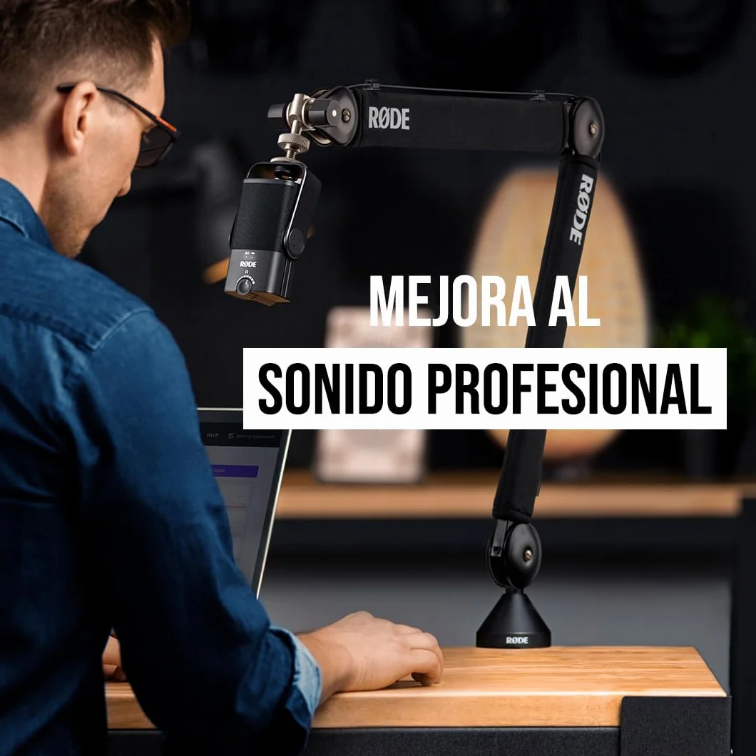 RØDE NT-USB - Micrófono, USB, 3.5 mm, negro