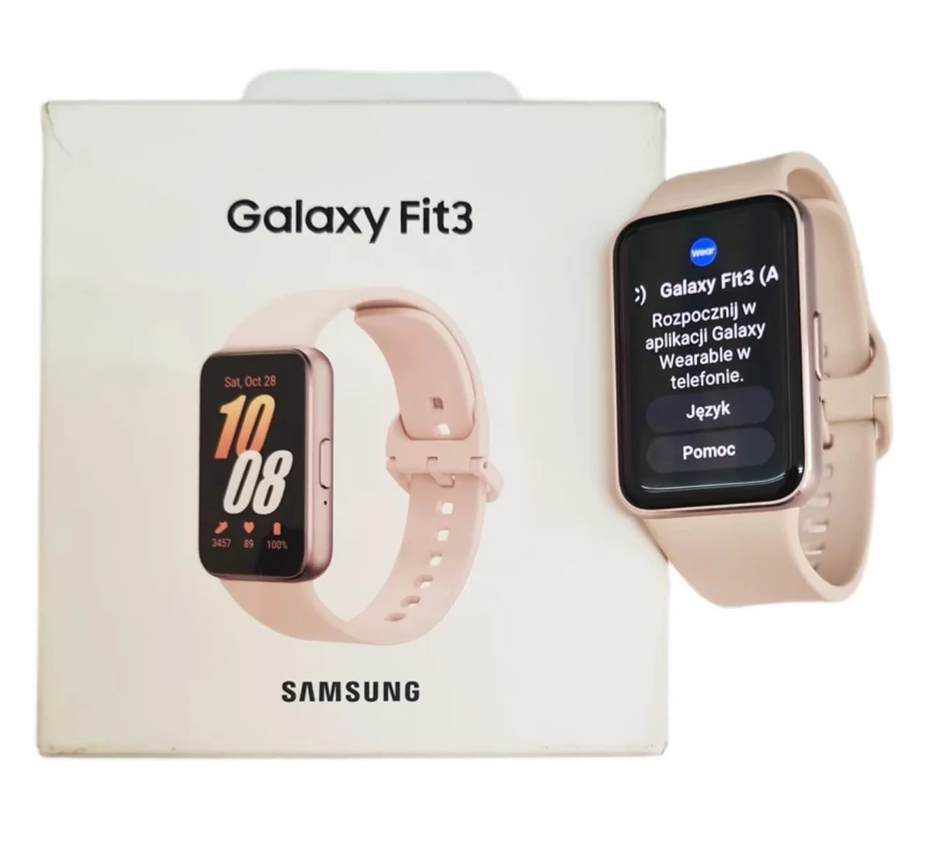 Samsung Galaxy Fit3 - Reloj inteligente con pantalla AMOLED de 40 mm, cuerpo de aluminio, seguimiento completo de la actividad física y la salud, batería hasta 13 días, carga rápida, 5 ATM, oro rosa