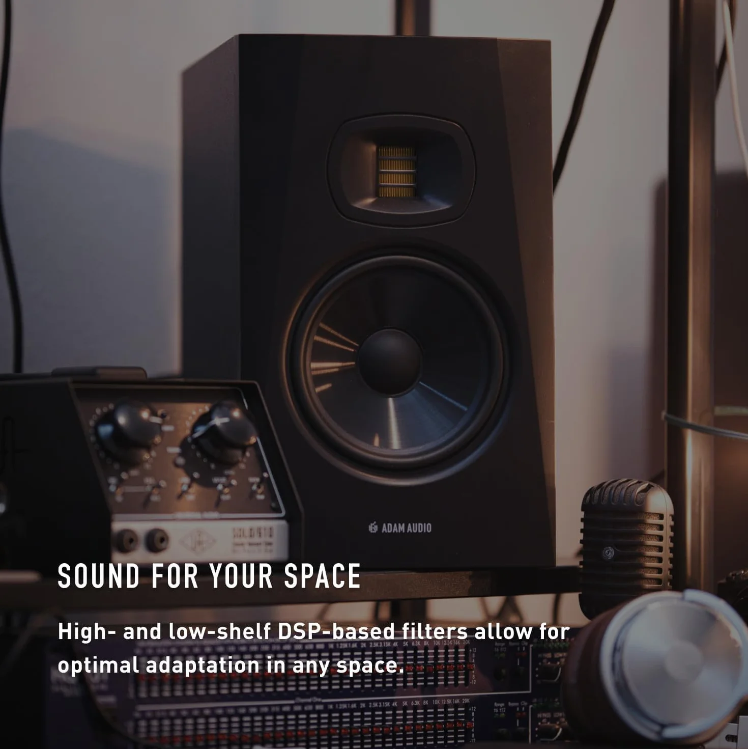 Adam Audio Monitor de estudio T7V para grabación, mezcla y masterización, sonido de calidad