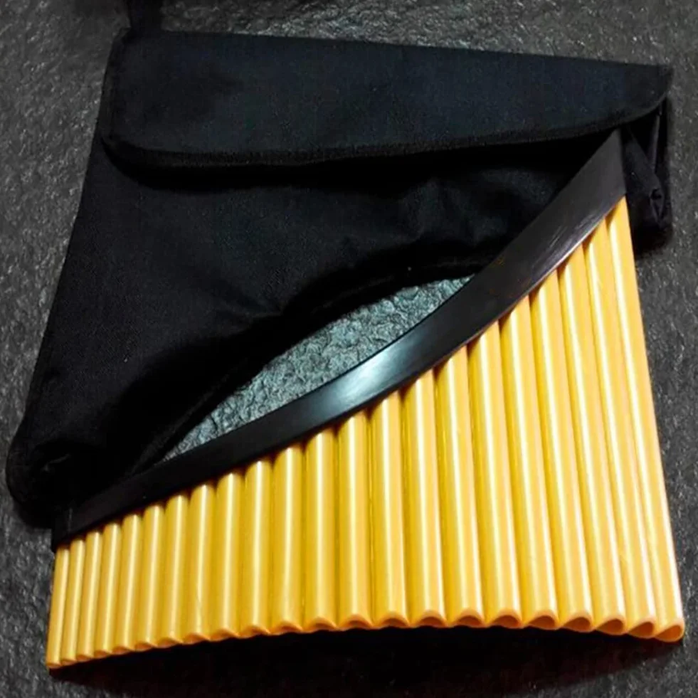 Flauta De Pan con Base G Clave, 22 Tubos De Plástico ABS Zampoña, Instrumento Musical De Afinable