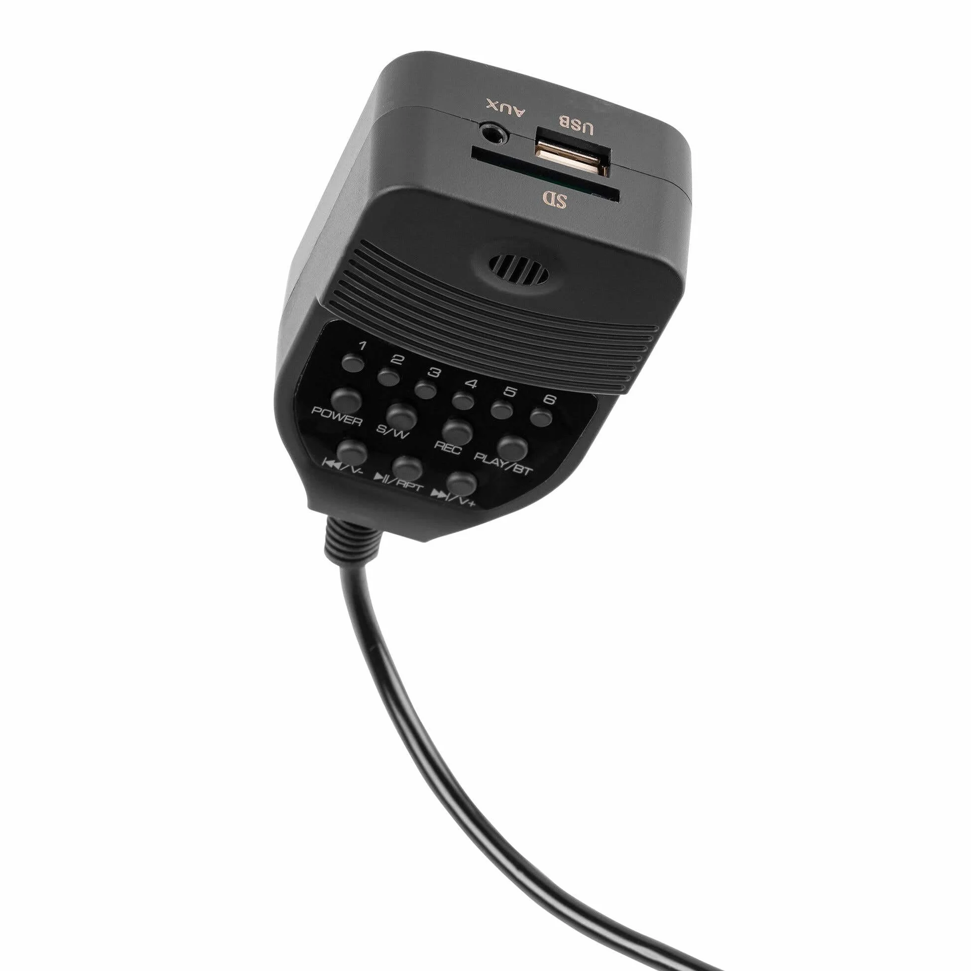 Vonyx MEG075 - Megáfono de 75W con USB, Bluetooth, Ranura SD, Sirena y grabación. Ligero, Potente y versátil, Ideal para Fiestas, Eventos, emergencias y Despedidas. Incluye batería Recargable.