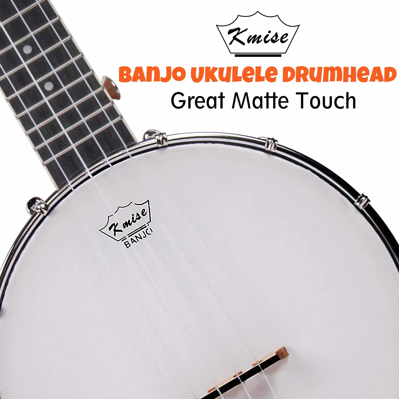 Kmise - Ukelele tenor 4 cuerdas 66 cm con bolsa, sintonizador, correa, regla, llave de puente, amarillo pardusco