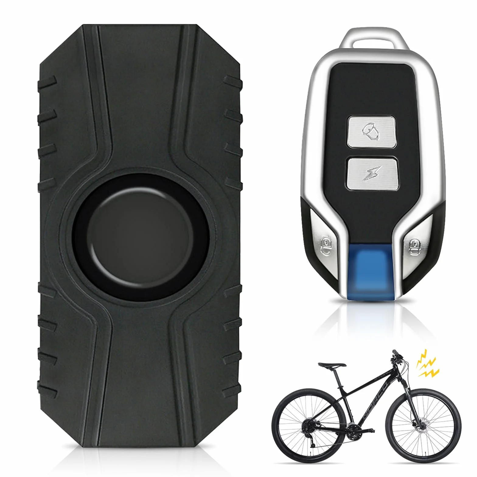 Alarma Antirrobo Inalámbrica Vegena de 113 dB para Motocicleta, Coche y Scooter con Control Remoto