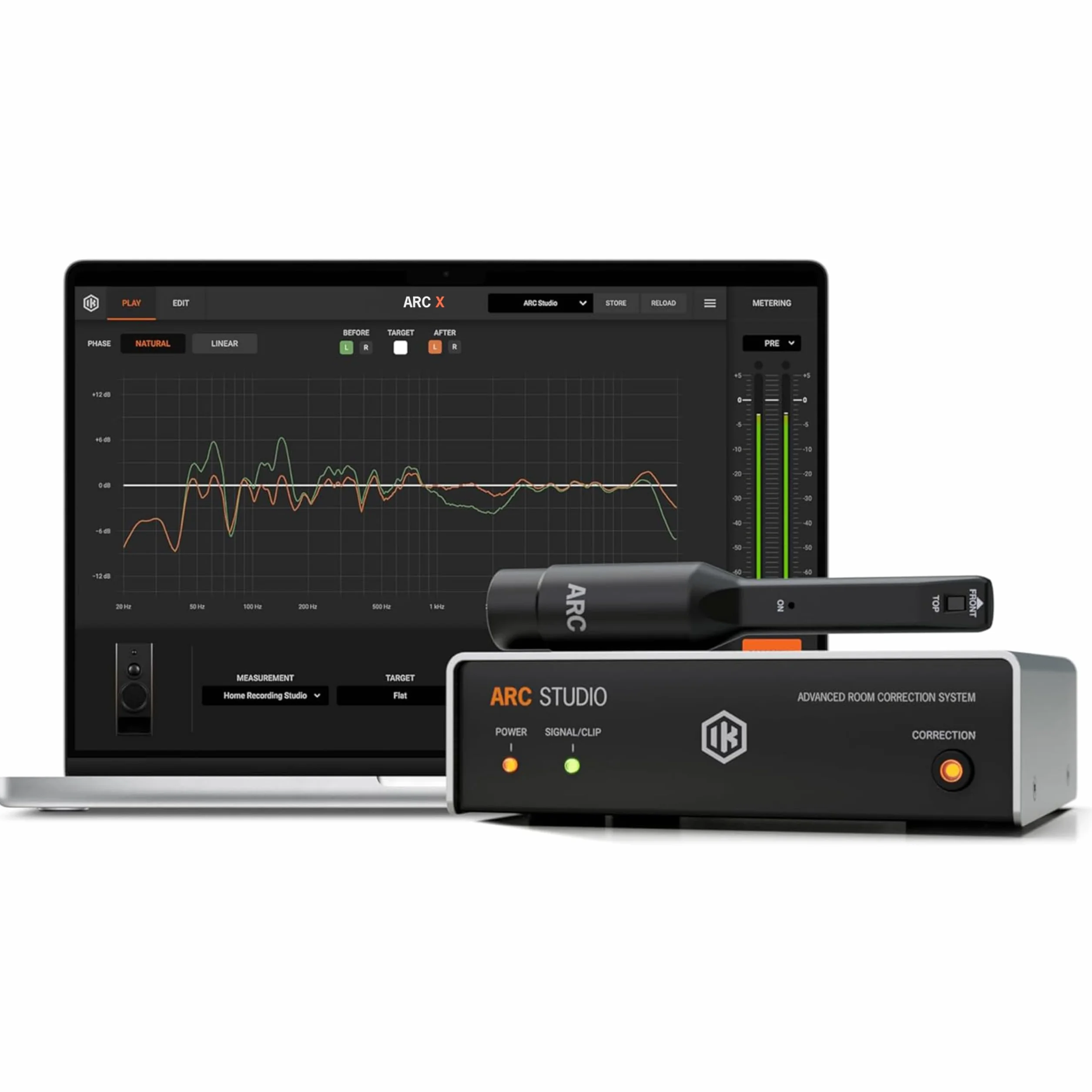 IK Multimedia ARC Studio. Standalone advanced room correction system. Includes hardware processor unit, ARC 4 software and measurement mic